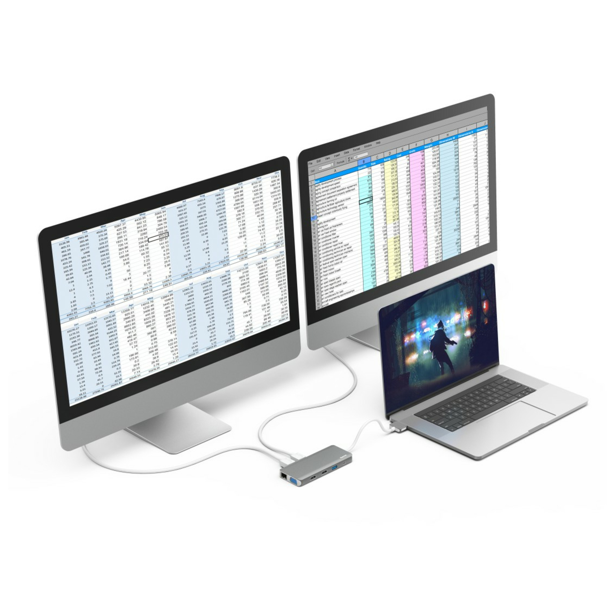 Hama 00200133 station d'accueil USB 3.2 Gen 1 3.1 Gen 1 Type C Neuf - vue 3