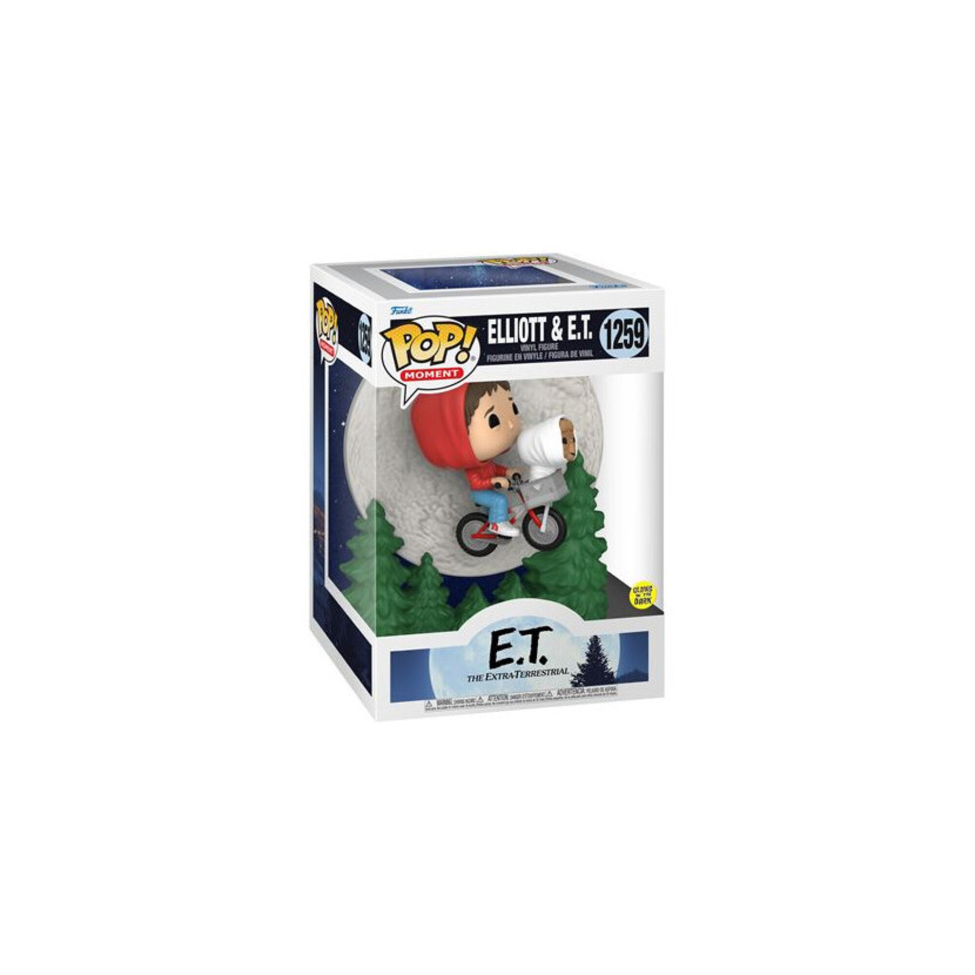Figurine Funko Pop Moment Elliot and E.T. Flying Glow Neuf