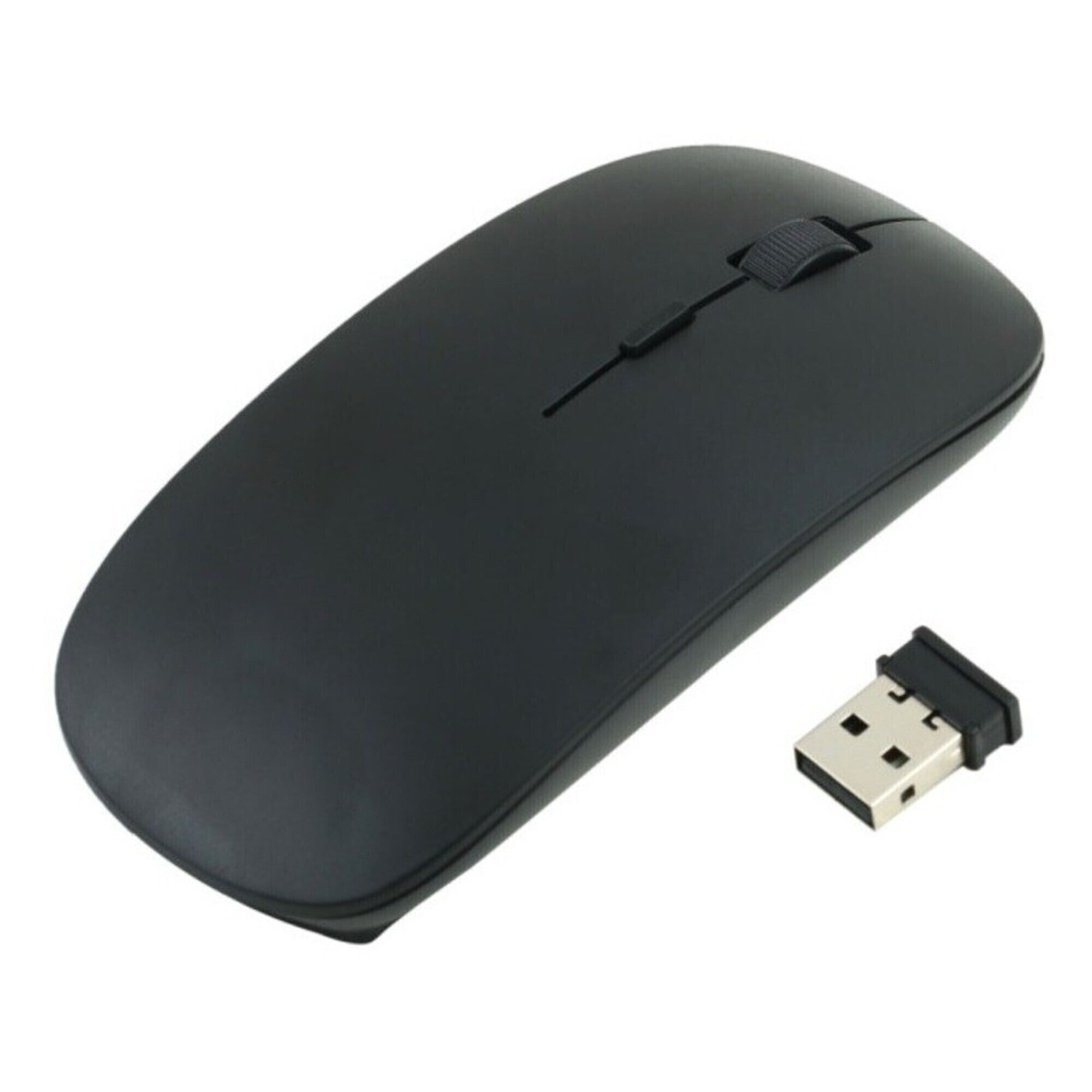 Souris Ultra Plate pour MAC APPLE Sans Fil USB Universelle Capteur Optique 3 Boutons Couleurs (NOIR) - Neuf