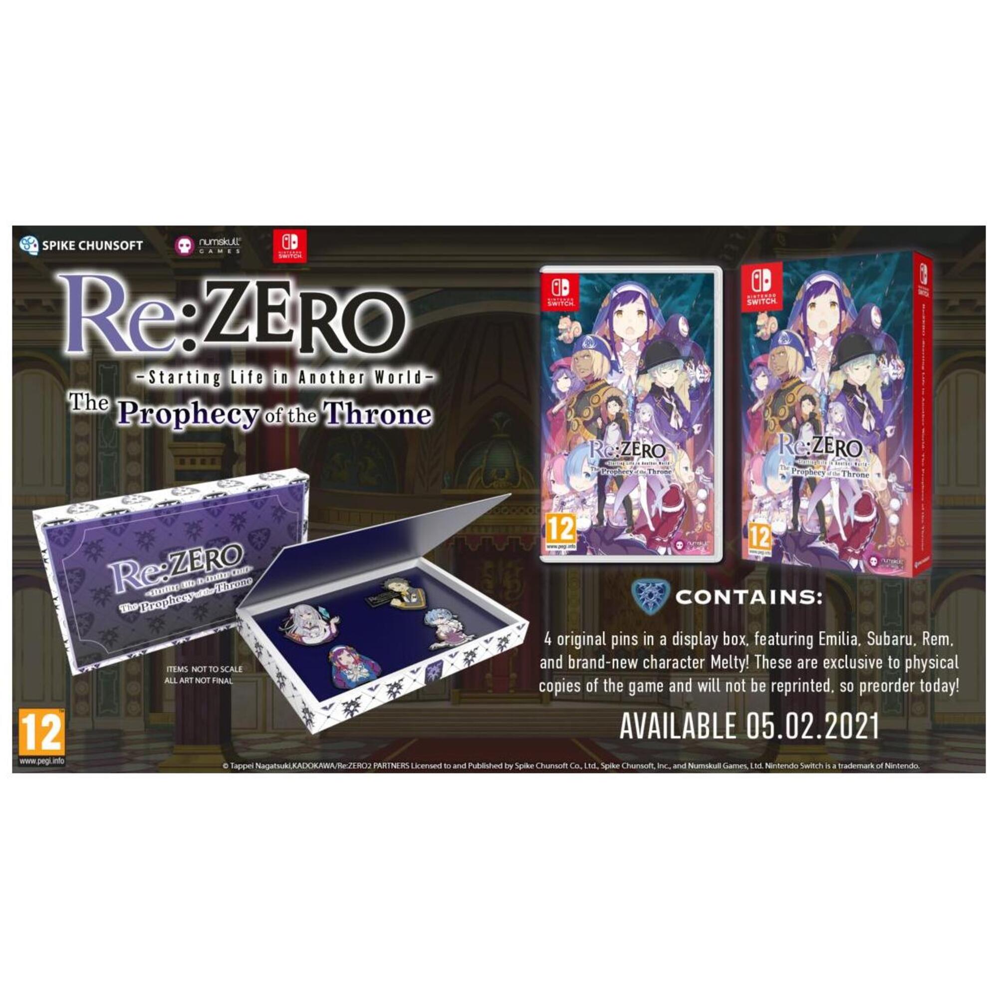 Re: Zero : The Prophecy Of The Throne Badge Edition Ps4 - vue 2