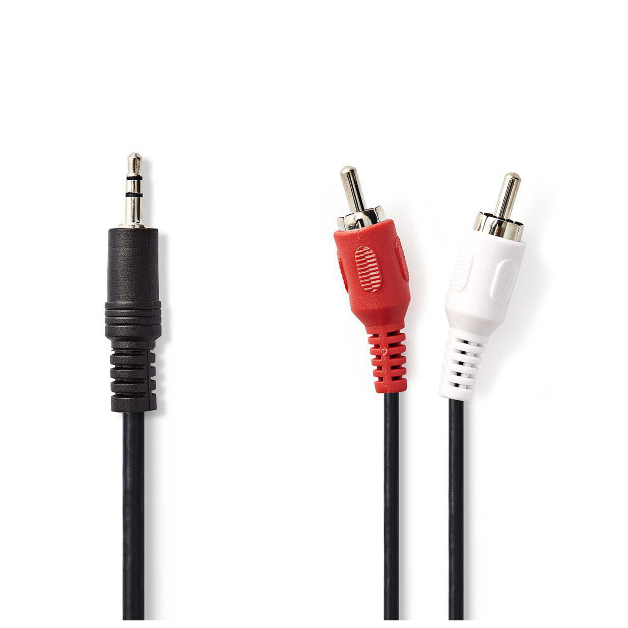 Nedis Câble Répartiteur Audio Jack 3,5 Mm Vers 2 Rca Stéréo 3 M Noir