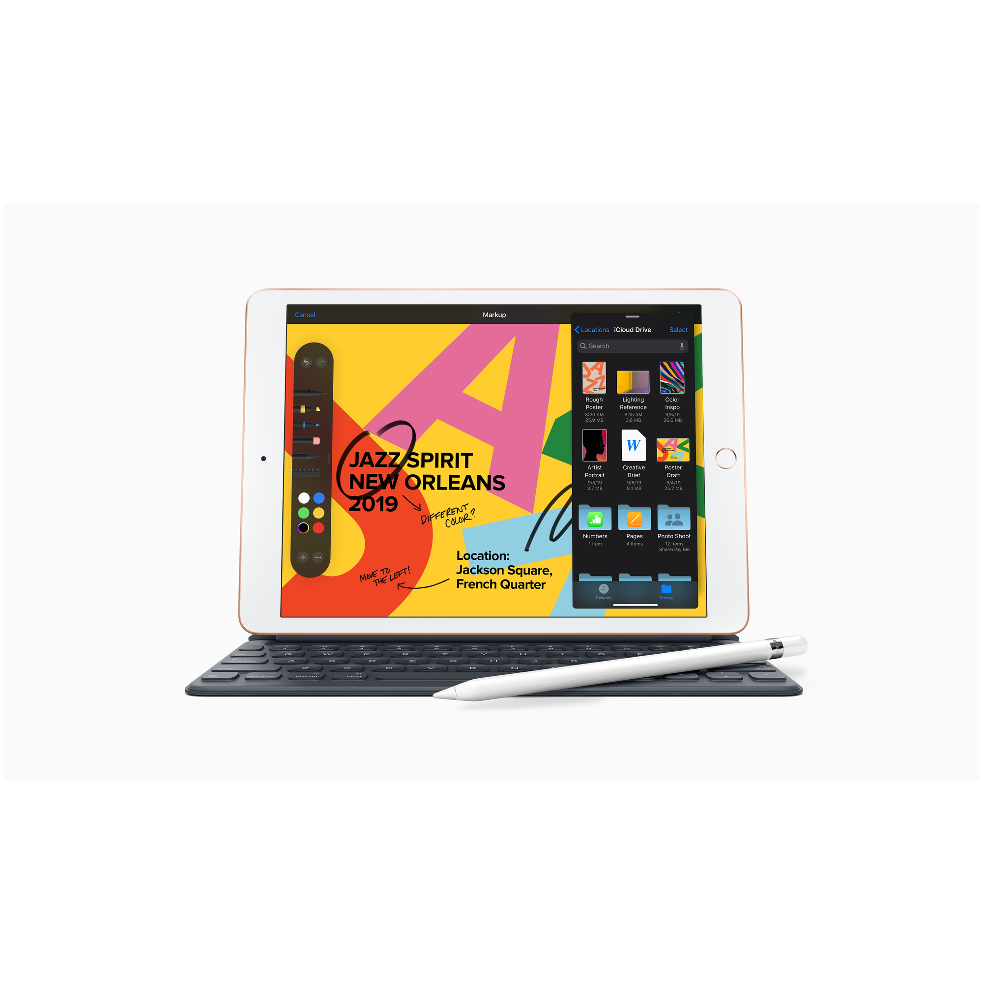 iPad 7 25 9 cm 10.2 Wi Fi 5 802.11ac iPadOS Or Très bon état - vue 5