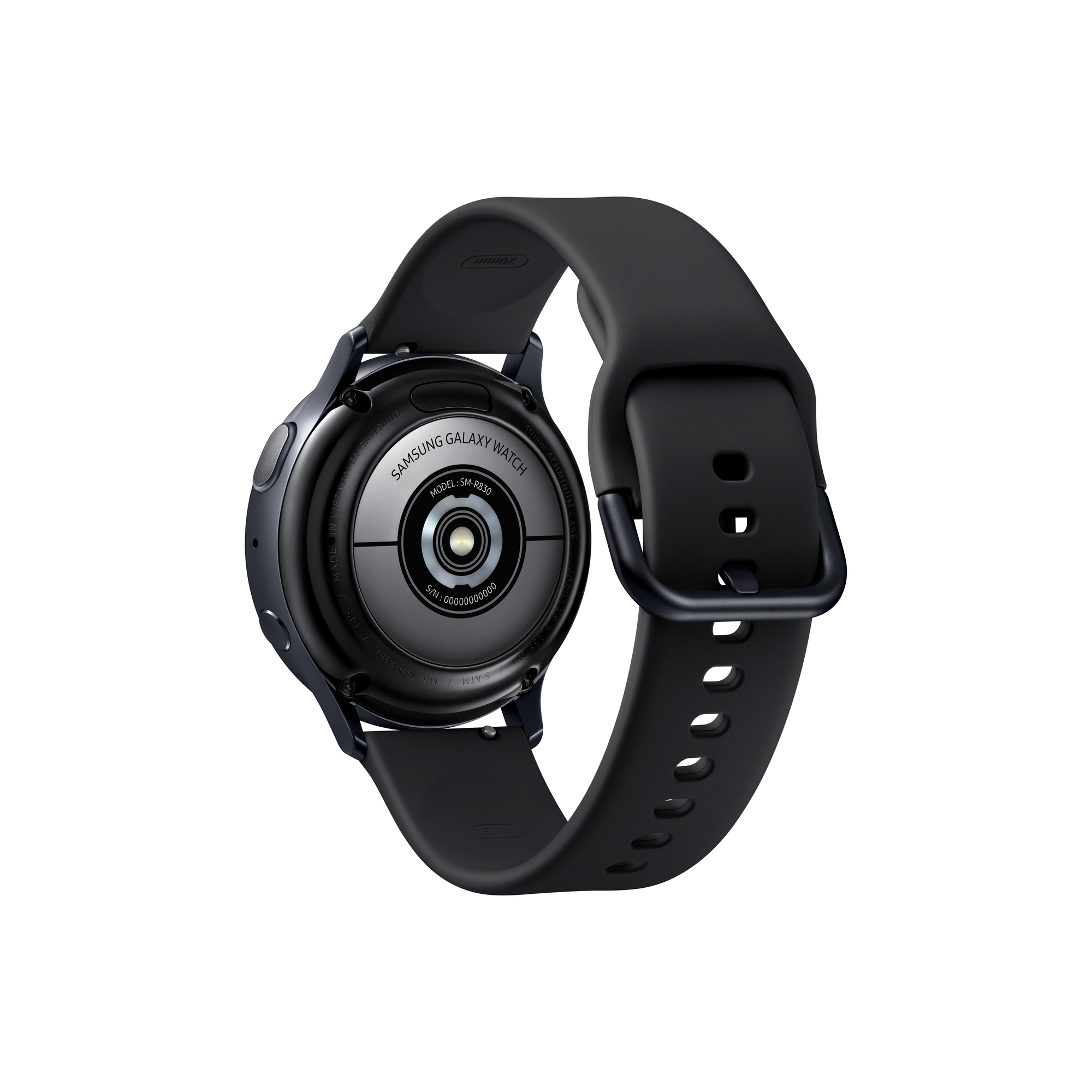 Galaxy Watch Active2 40mm - Boitier en Aluminium Noir - Bluetooth - Bracelet Noir - Bon état