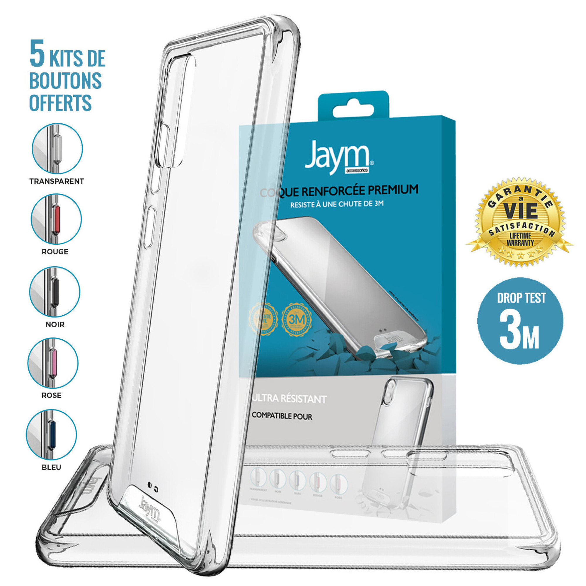 JAYM Coque Galaxy S22 Ultra Plastique Transparent