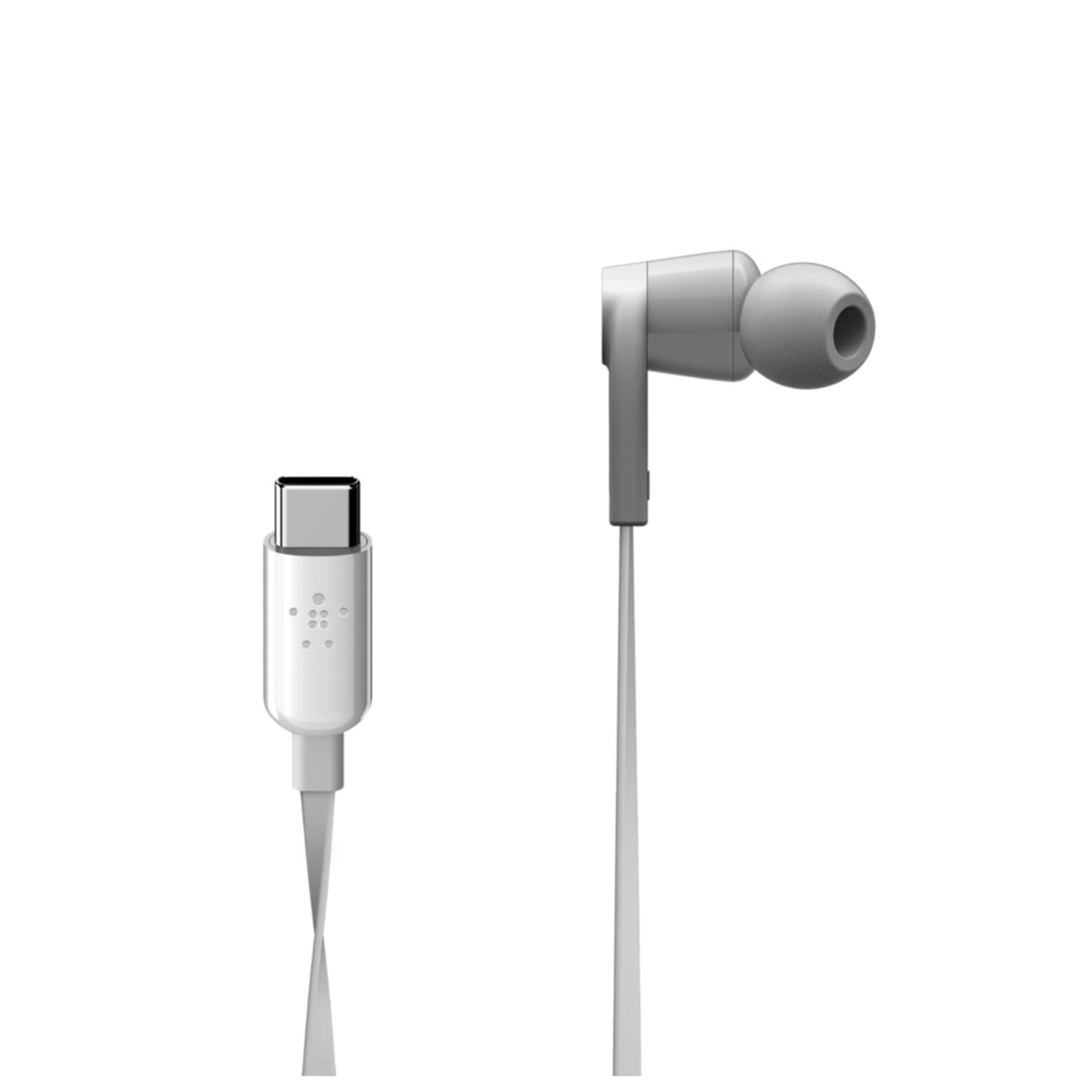 Écouteurs avec fil: Appels & Musique - USB Type-C, Blanc - Neuf