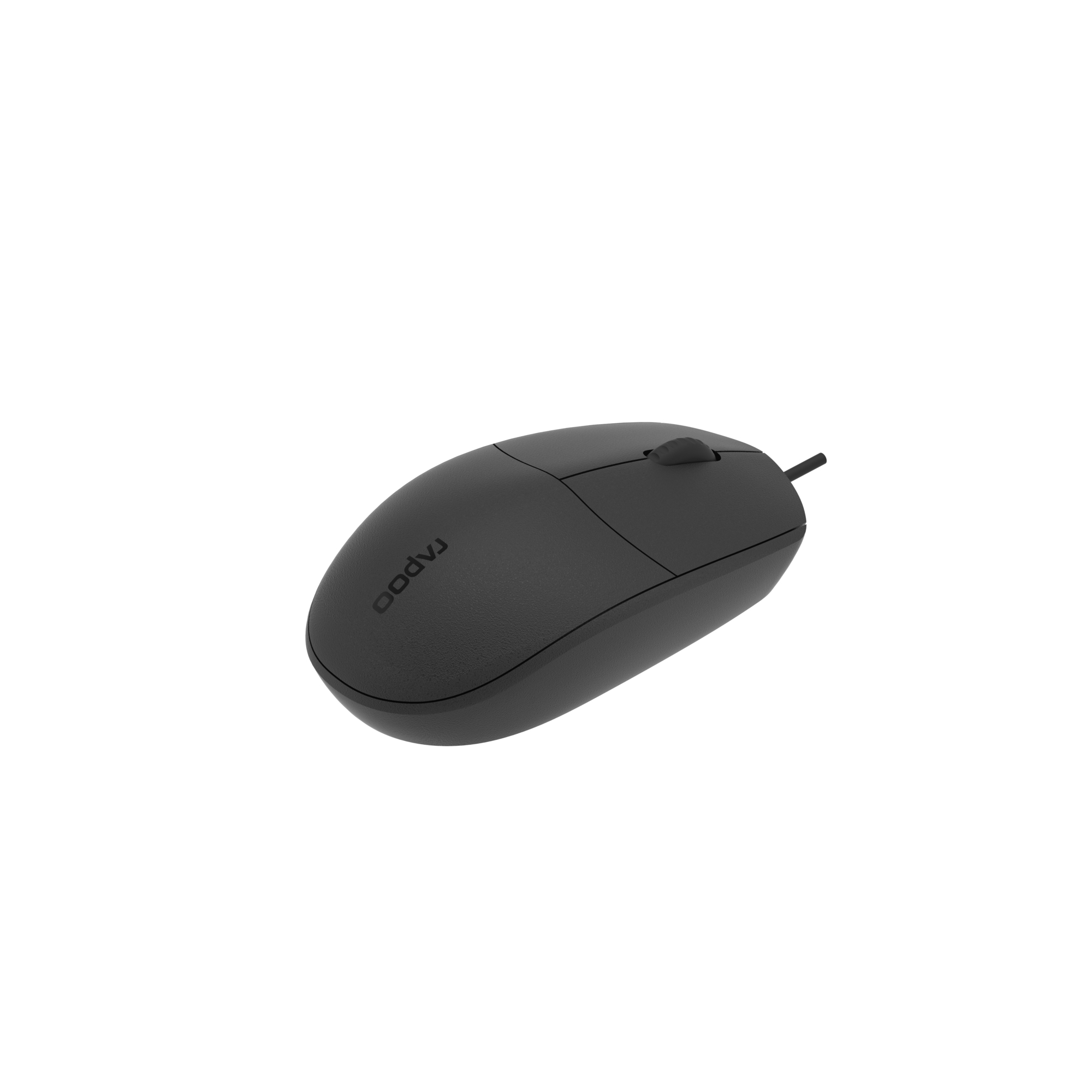 Rapoo N100 BK Bureau Ambidextre USB Type A Optique 1600 DPI Neuf - vue 3