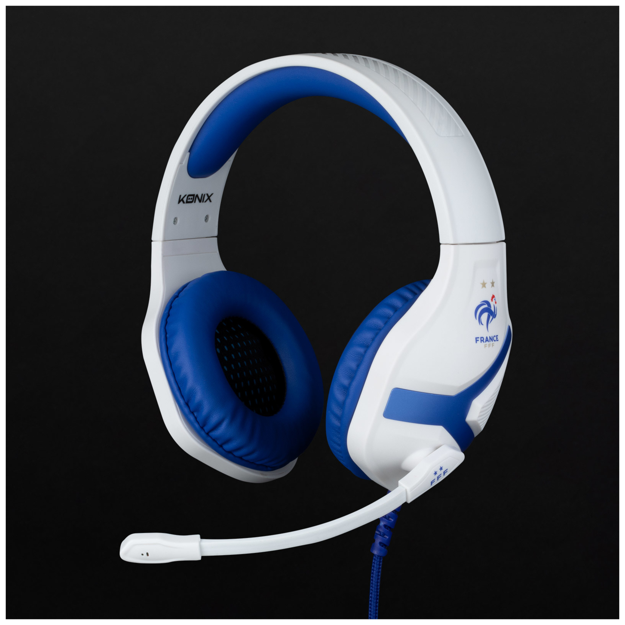 Konix CASQGAMING écouteur/casque Avec fil Arceau Jouer Noir, Bleu, Blanc - Neuf