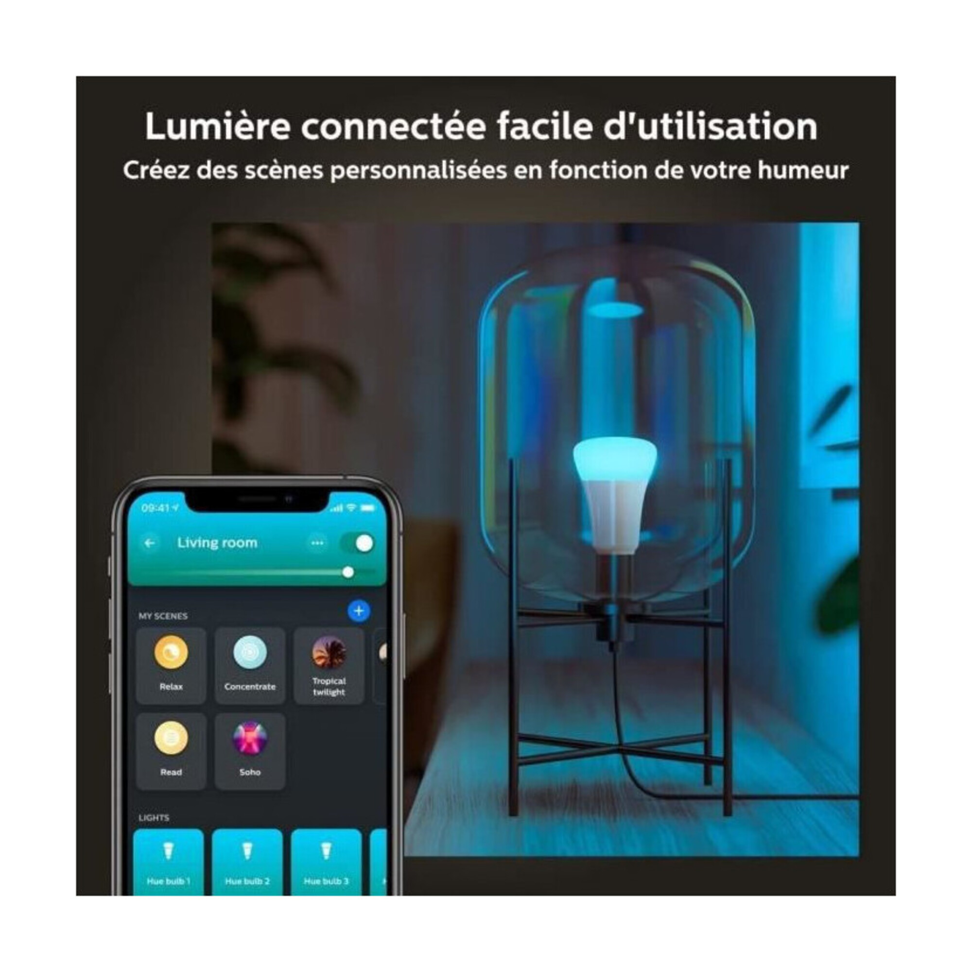 Philips Hue White and Color ambiance 8719514340084 éclairage intelligent Ampoule intelligente Bluetooth/Zigbee Blanc 5,7 W - Neuf