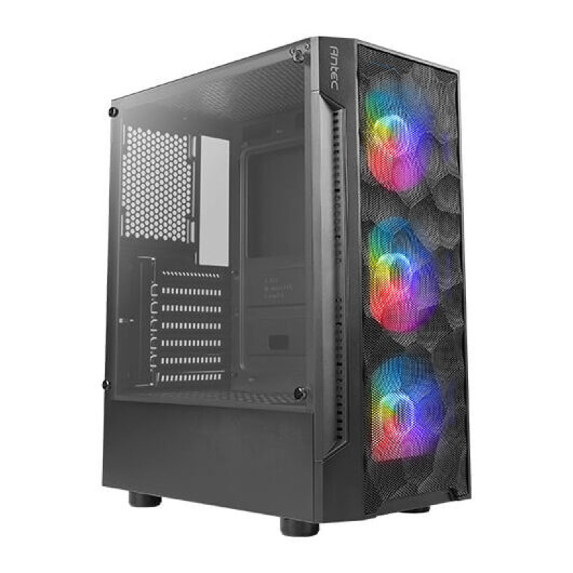 Antec NX Series NX260 Mid tower ATX panneau latéral fenêtré verre trempé pas d'alimentation USBAudio