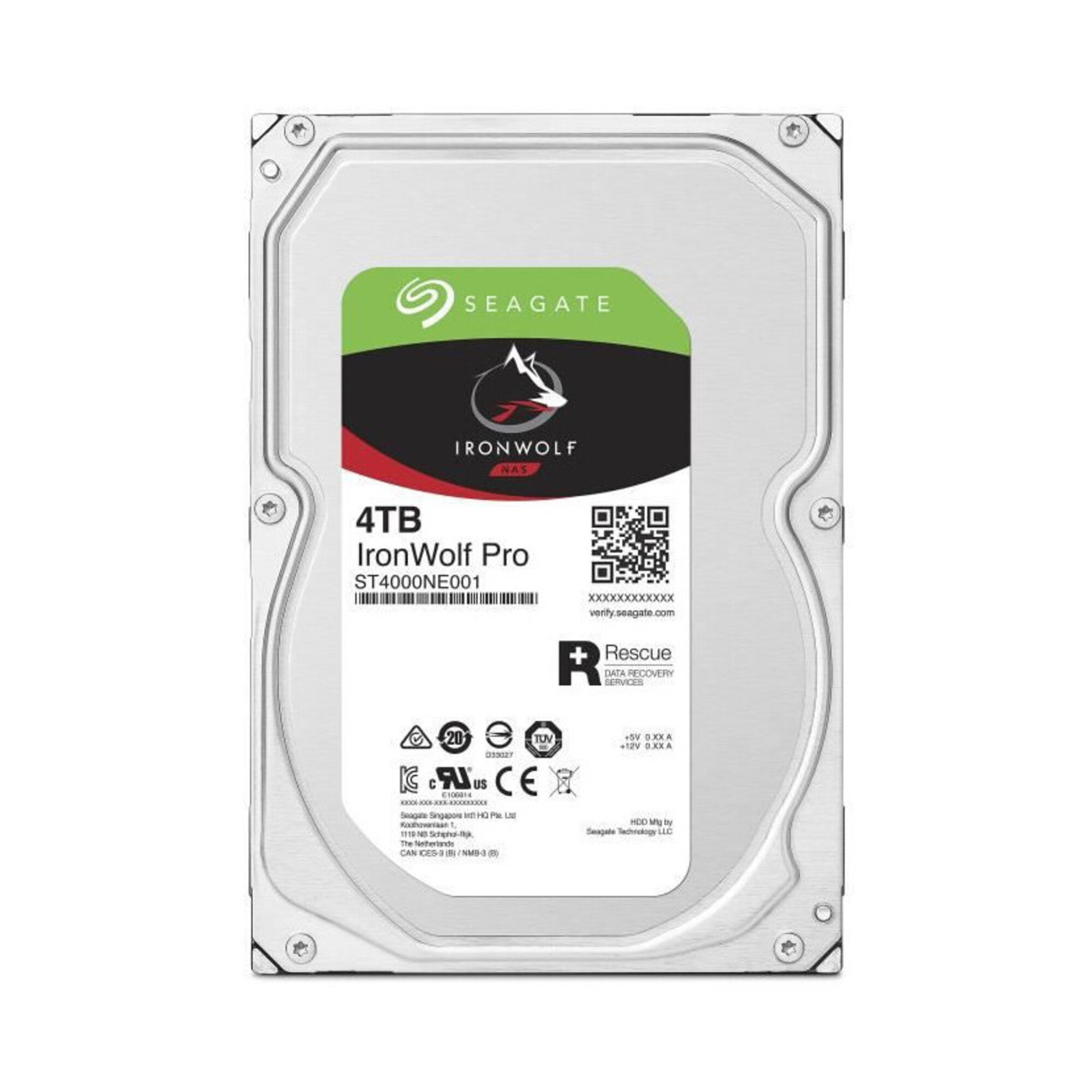 Seagate IronWolf Pro ST4000NE001 disque dur 4 To 7200 trmin 256 Mo 3.5 Série ATA III Neuf - vue 2