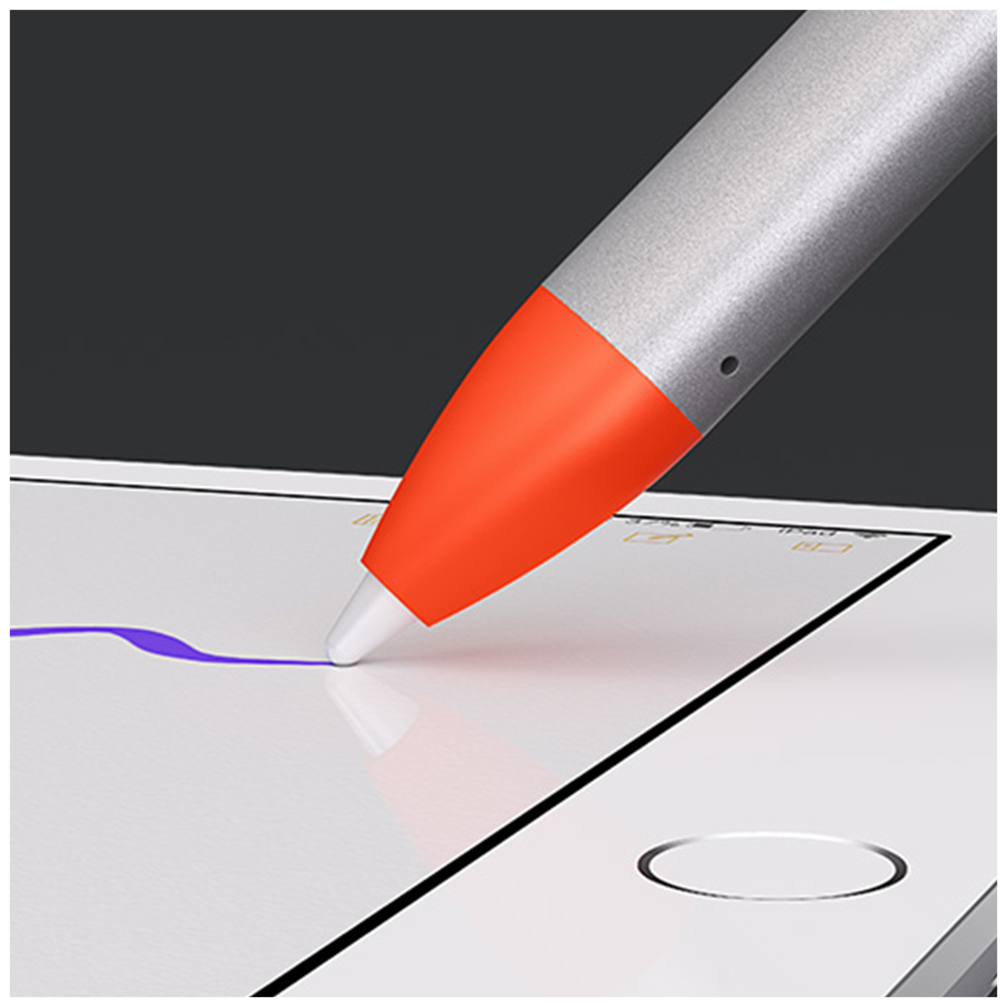 Logitech 914-000034 stylet 20 g Orange, Blanc - Neuf