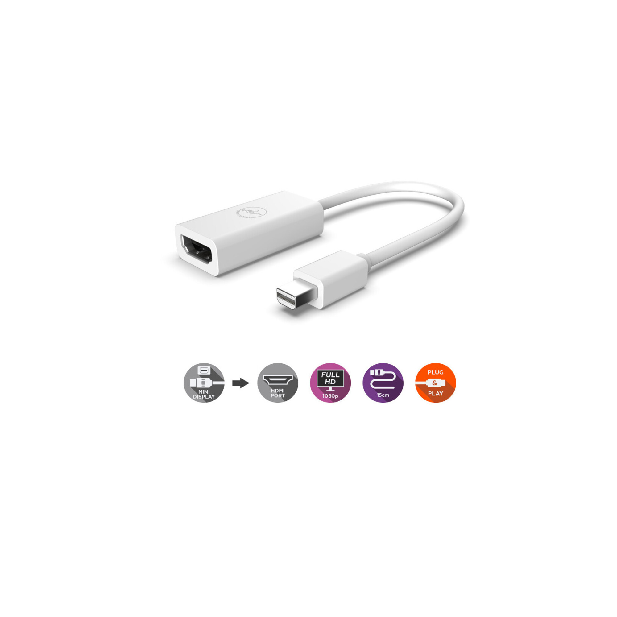 Mobility Lab Mini DisplayPort/HDMI HDMI Type A (Standard) Blanc - Neuf