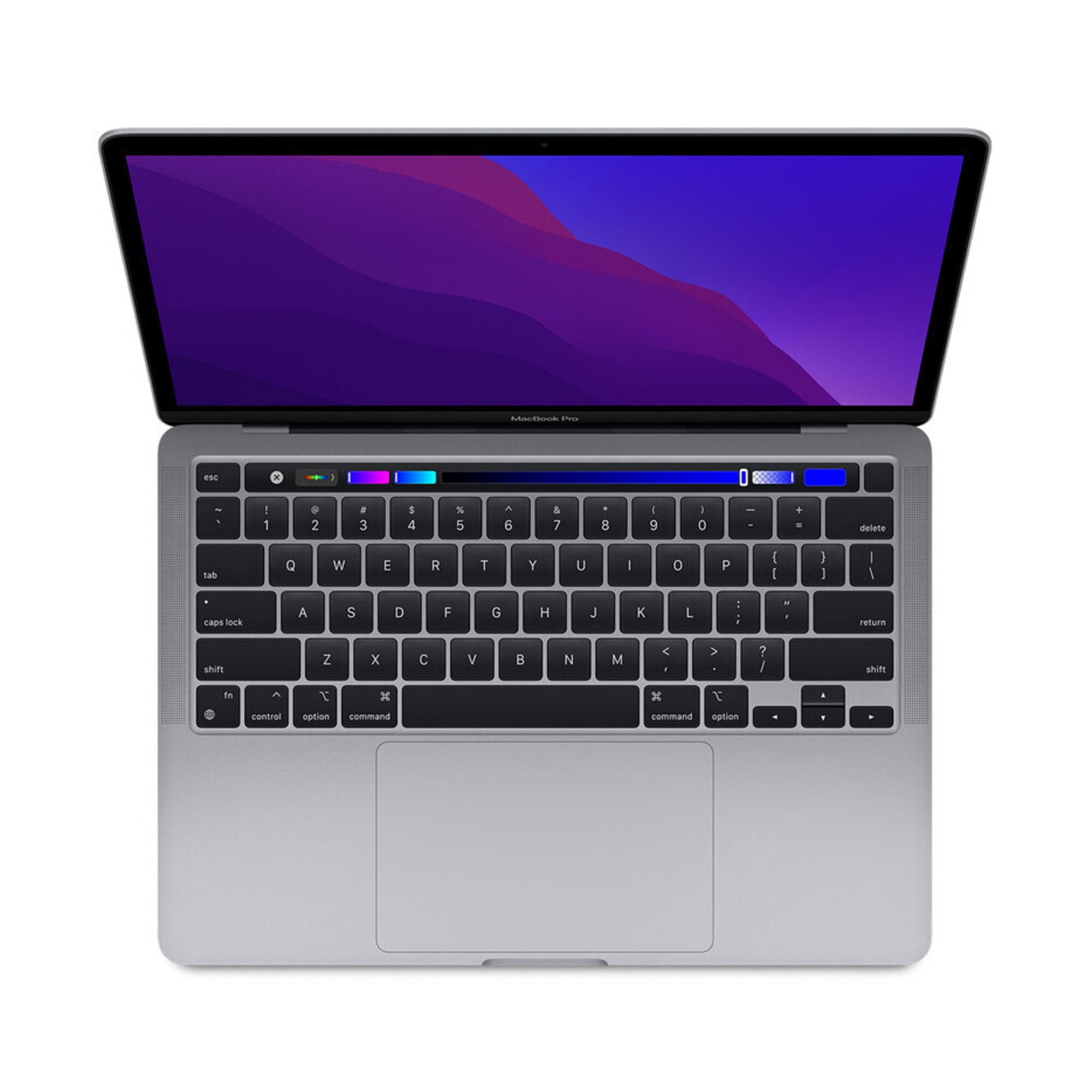 MacBook Pro M1 (2020) 13.3', 3.2 GHz 256 Go 8 Go  Apple GPU 8, Gris sidéral - QWERTY - Espagnol - Bon état