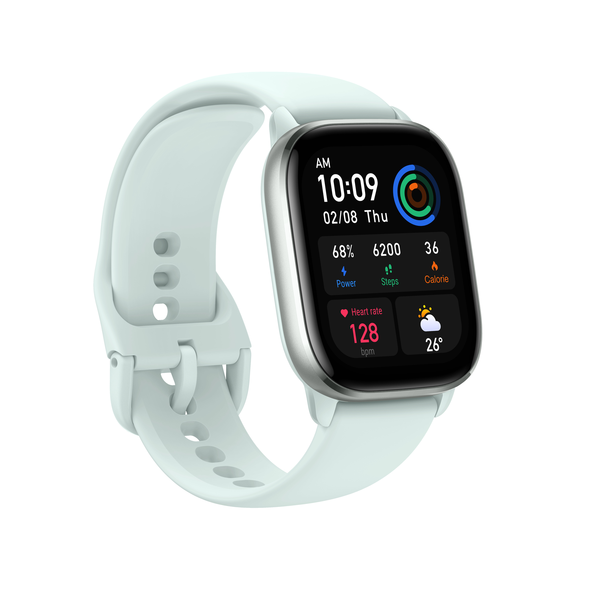 Amazfit GTS 4 mini 4 19 cm 1.65 AMOLED Numérique 336 x 384 pixels Écran tactile GPS satellite Neuf - vue 3