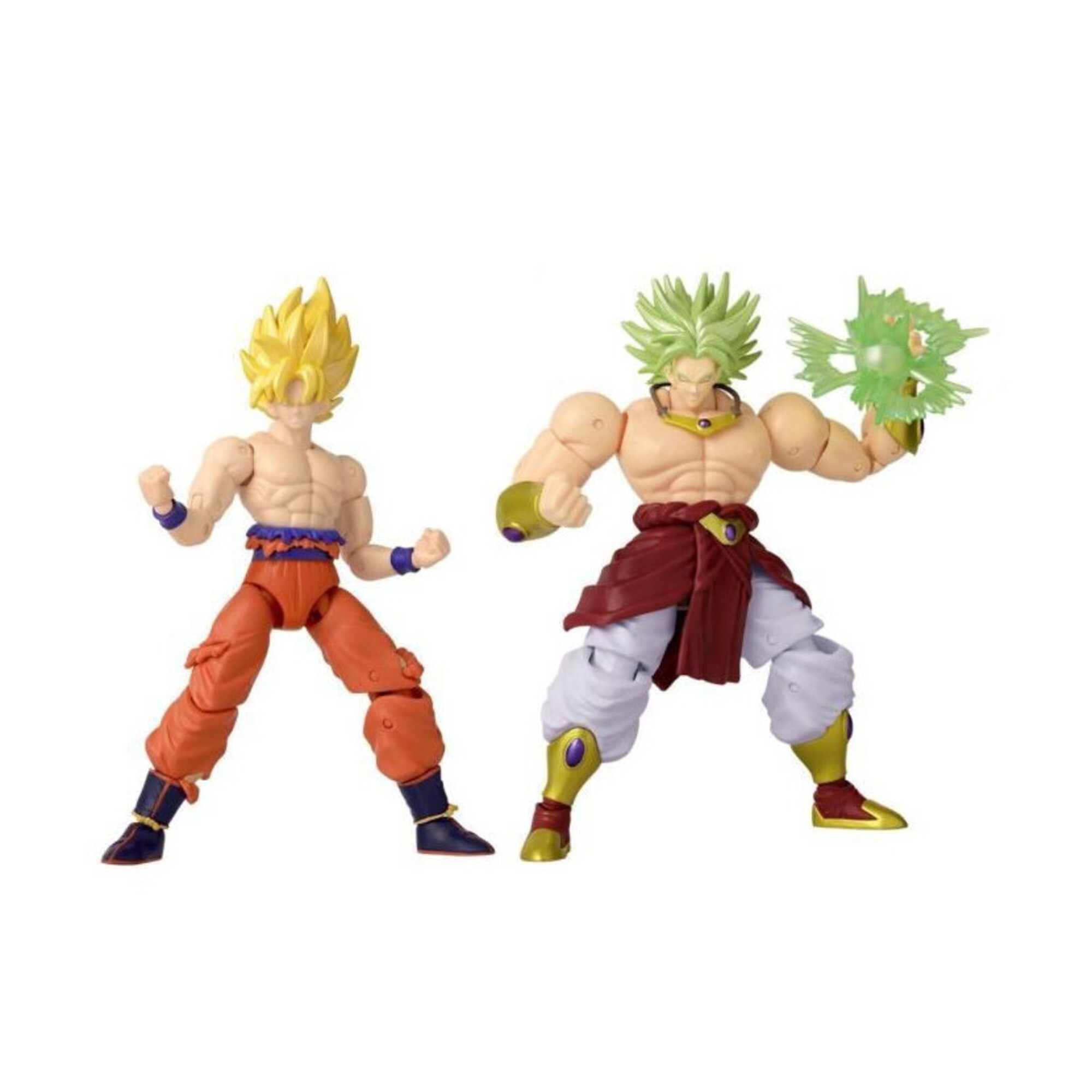 Figurine Dragon Stars BANDAI - Dragon Ball Super - 17 cm - Super Saiyan Goku vs Super Saiyan Broly - 37168 - Neuf