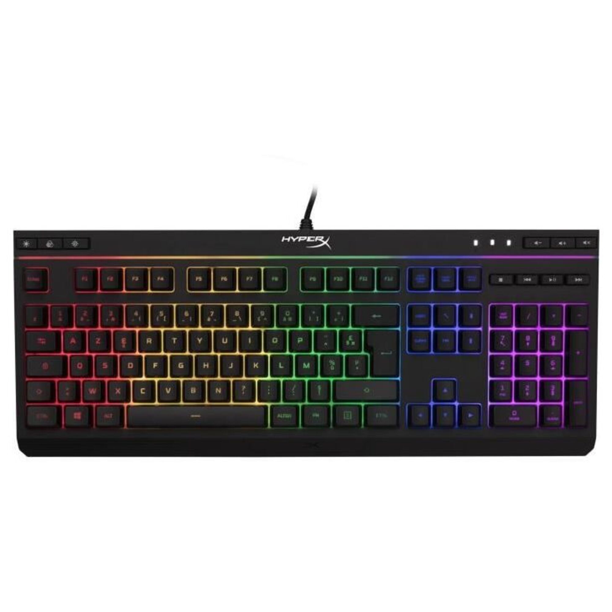 HyperX RGB core en alliage - Clavier de jeu (disposition FR) - Neuf