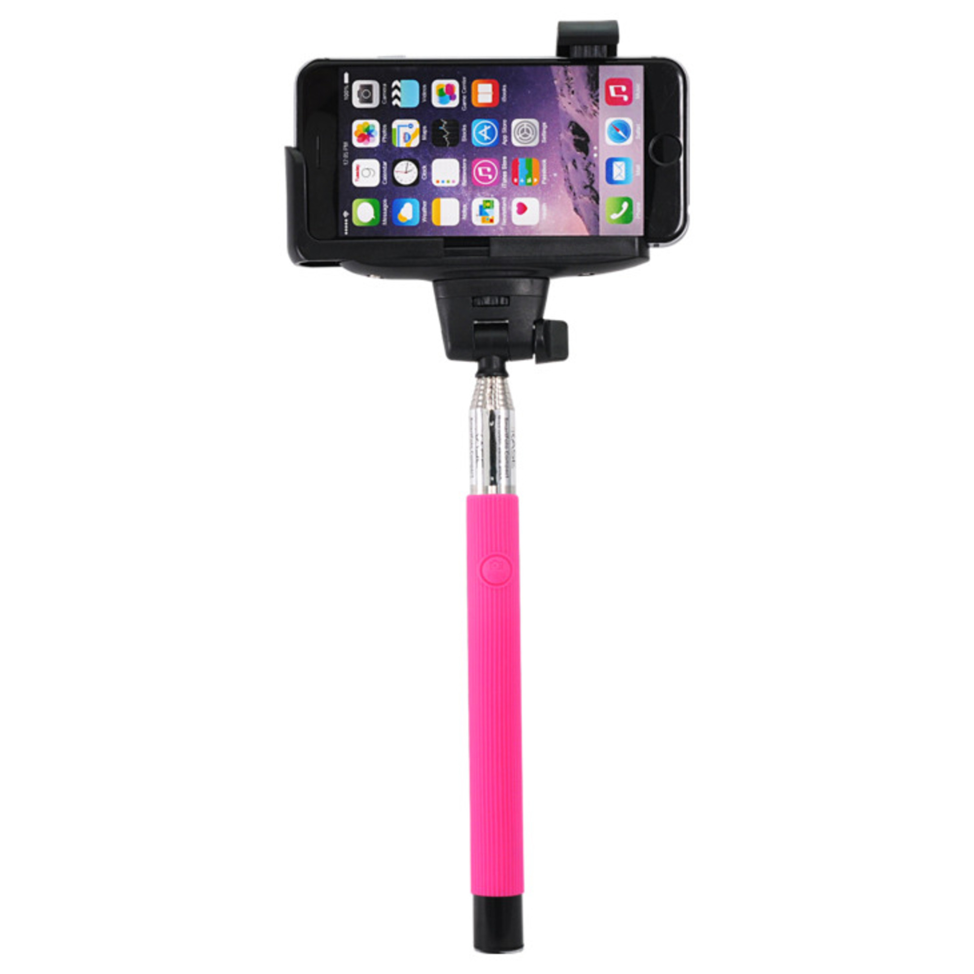 SmartFoto Compact Bluetooth Selfie Stick, Rose - Neuf