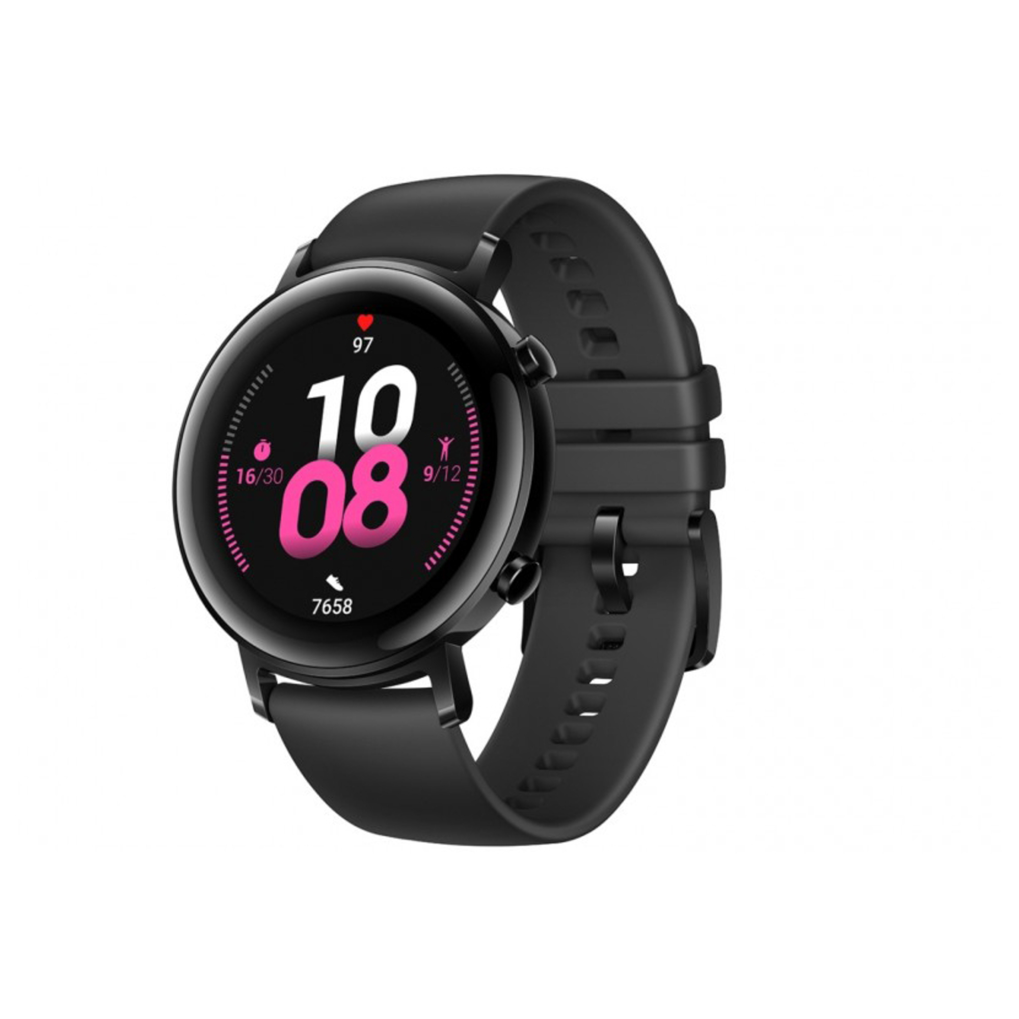 Huawei Watch Gt 2 Sport 42 Mm Acier Inoxydable Montre Intelligente Avec Bracelet Fluoroélastomère Taille Du Poignet : 130 200 Mm Affichage 1.2 Bluetooth 29 G - vue 4