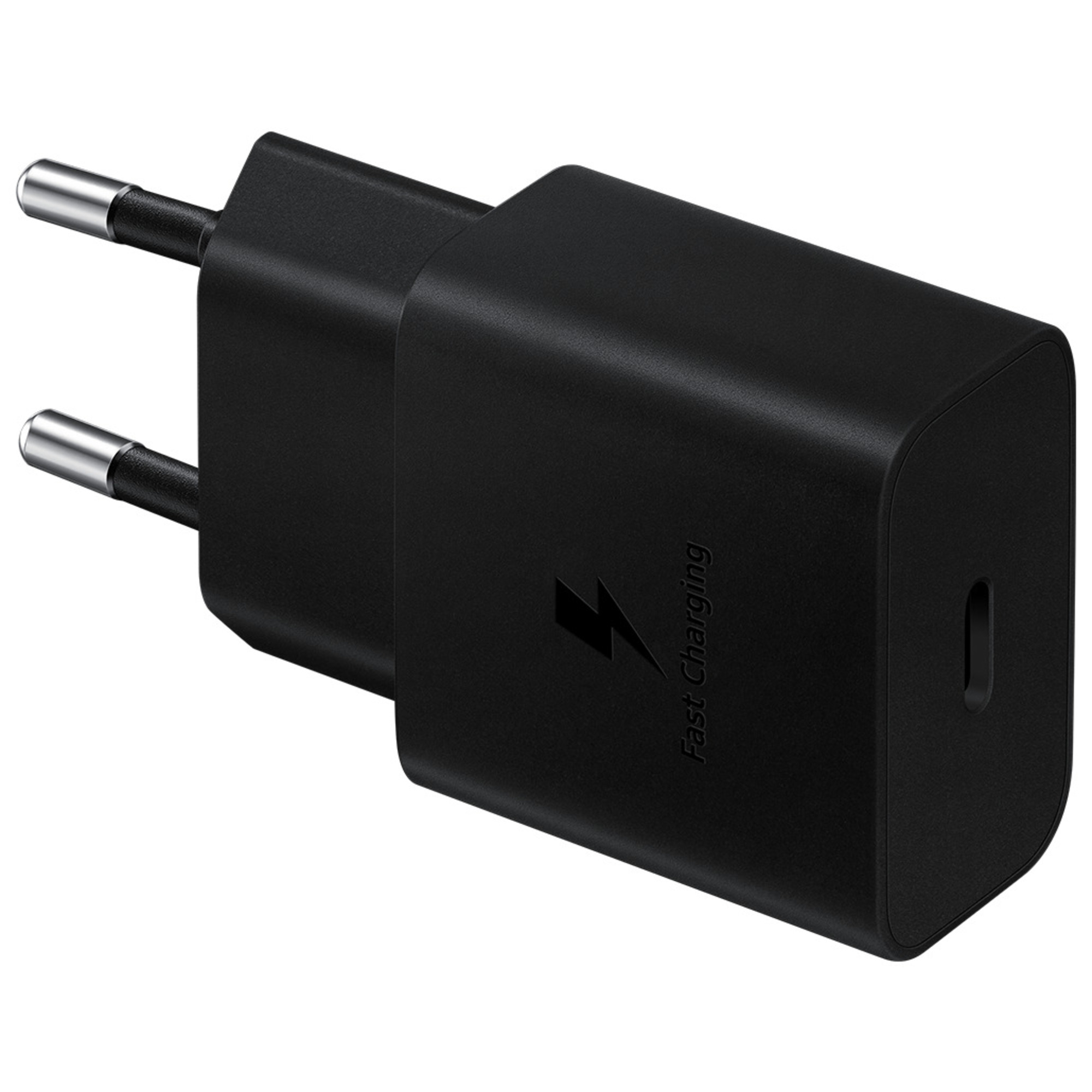Cargador Pared USB-C Power Delivery 15W Carga Rápida Original Samsung Negro - Nuevo
