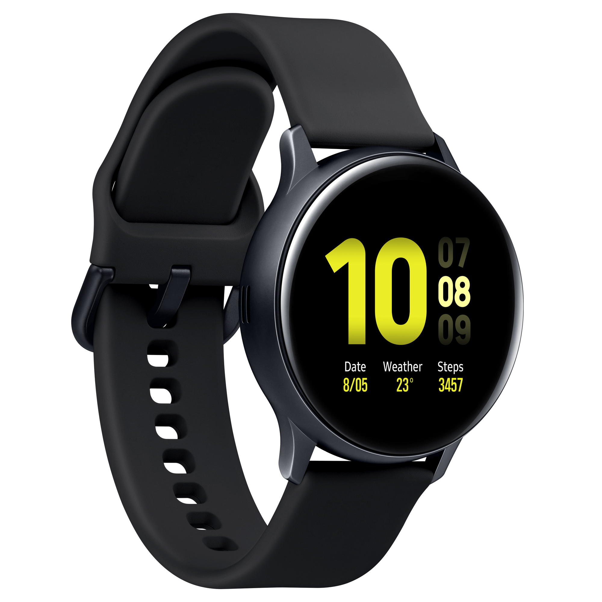 Galaxy Watch Active2 40mm - Boitier en Aluminium Noir - Bluetooth - Bracelet Noir - Bon état