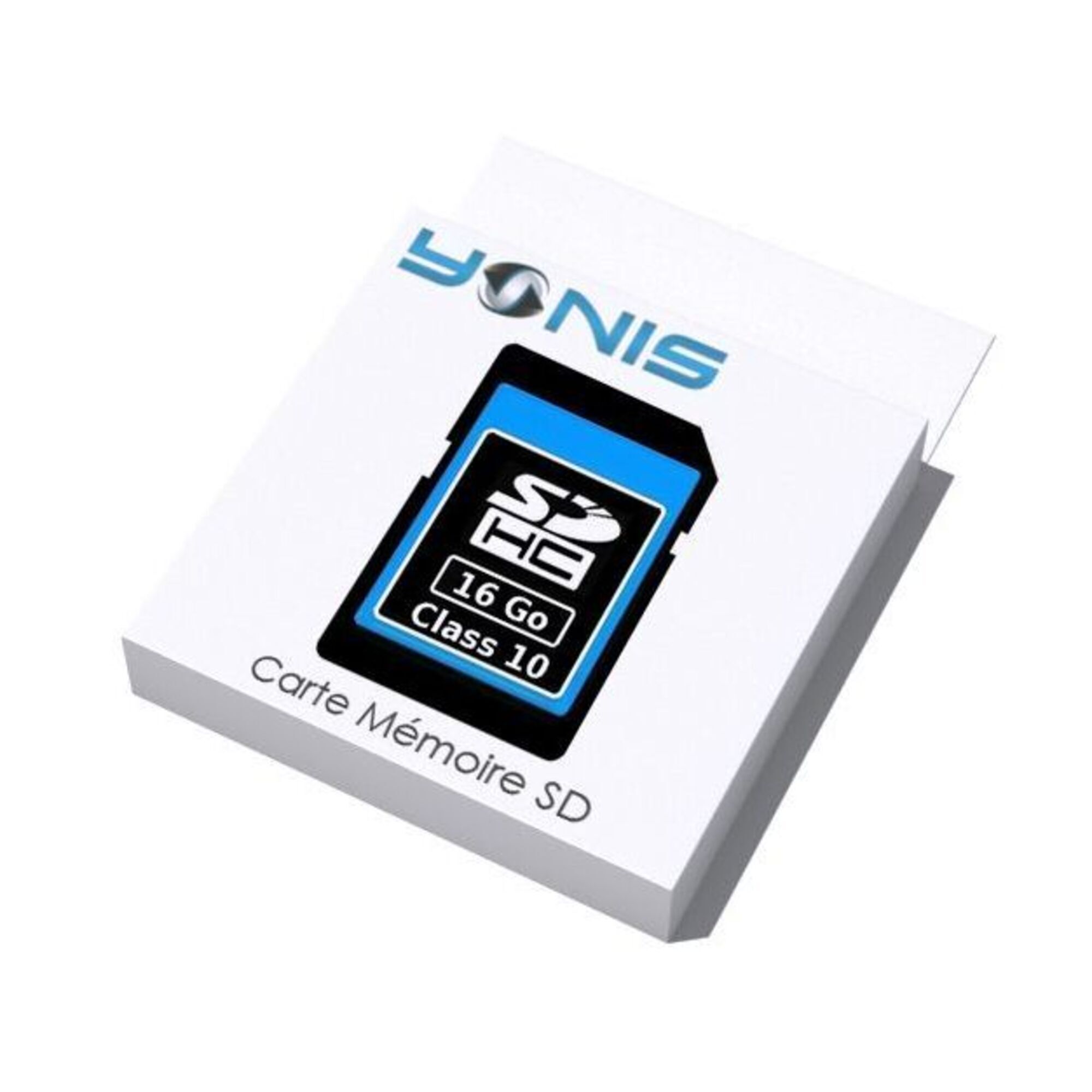 Carte SD Sdhc 16 Go Classe 10 Mémoire Universel Appareils Photo Caméras Dashcam YONIS - Neuf