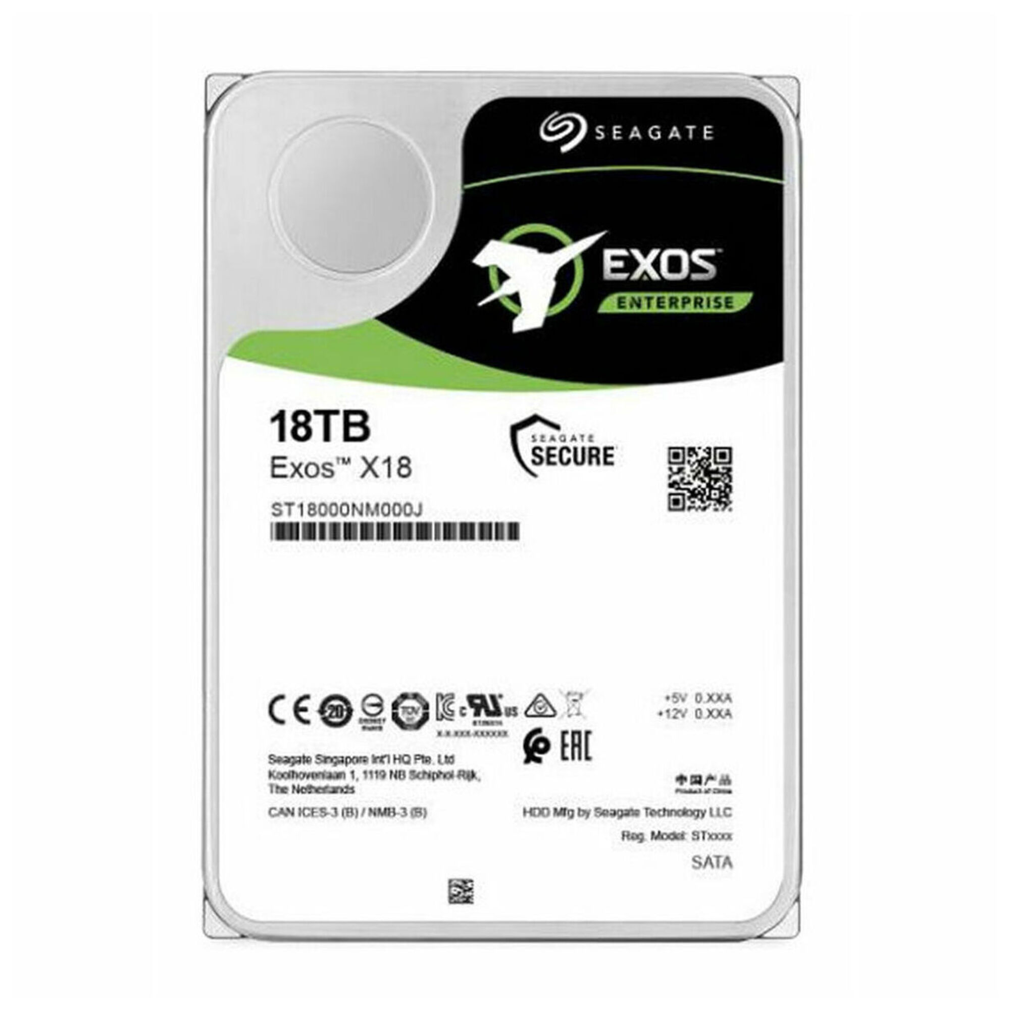 Seagate Enterprise ST18000NM000J disque dur 3.5 18000 Go Série ATA III Neuf - vue 2