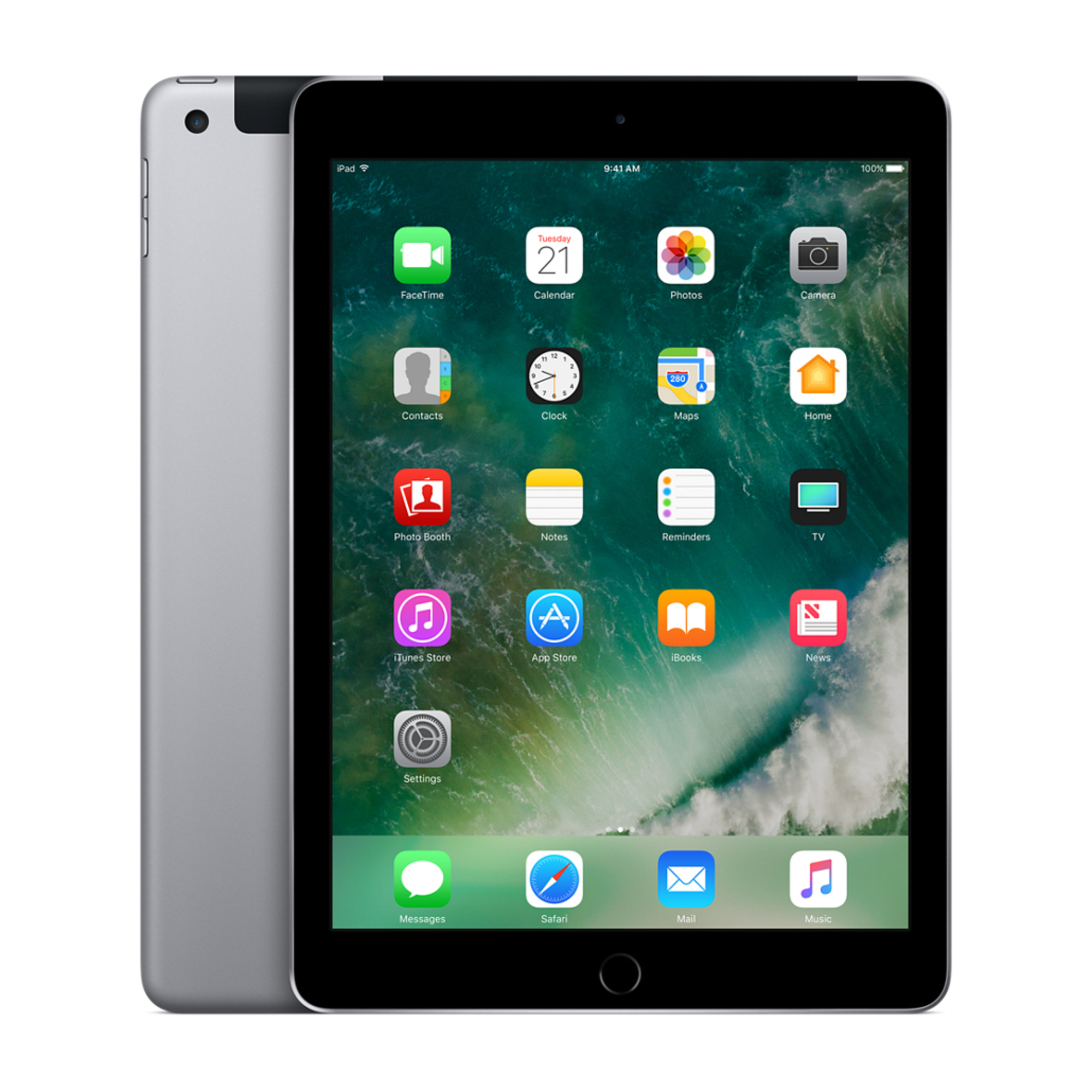 Apple iPad 4G LTE 128 Go 24,6 cm (9.7 ) Wi-Fi 5 (802.11ac) iOS 10 Gris - Bon état