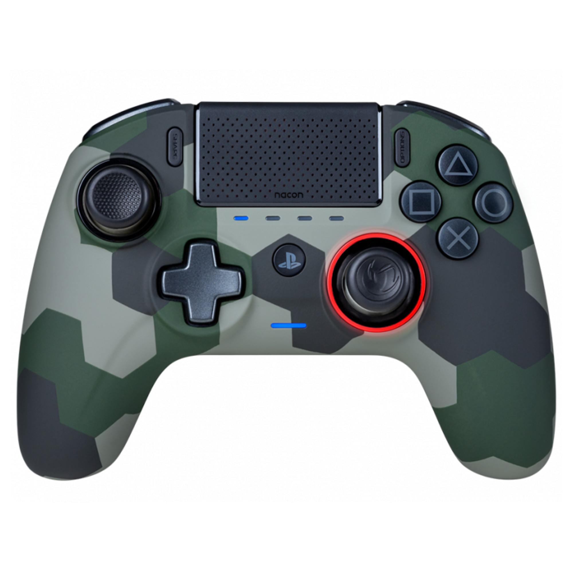 NACON Revolution Unlimited Pro Camouflage, Vert, Gris, Kaki Bluetooth/USB Manette de jeu Analogique/Numérique PC, PlayStation 4 - Neuf