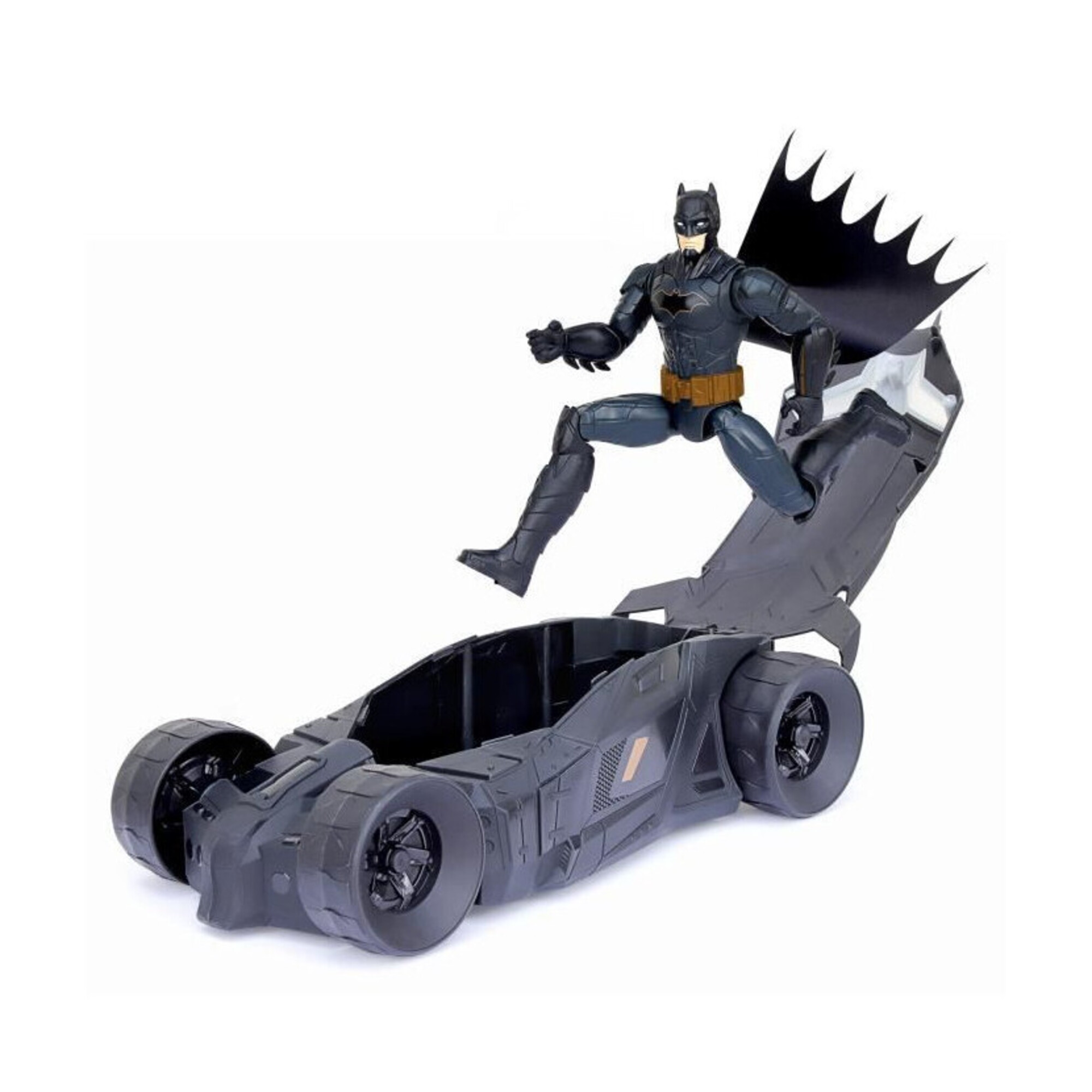 BATMAN - Voiture Batmobile + Figurine Batman 30 cm - 6064628 - Figurine d'action articulée pour enfants - Neuf