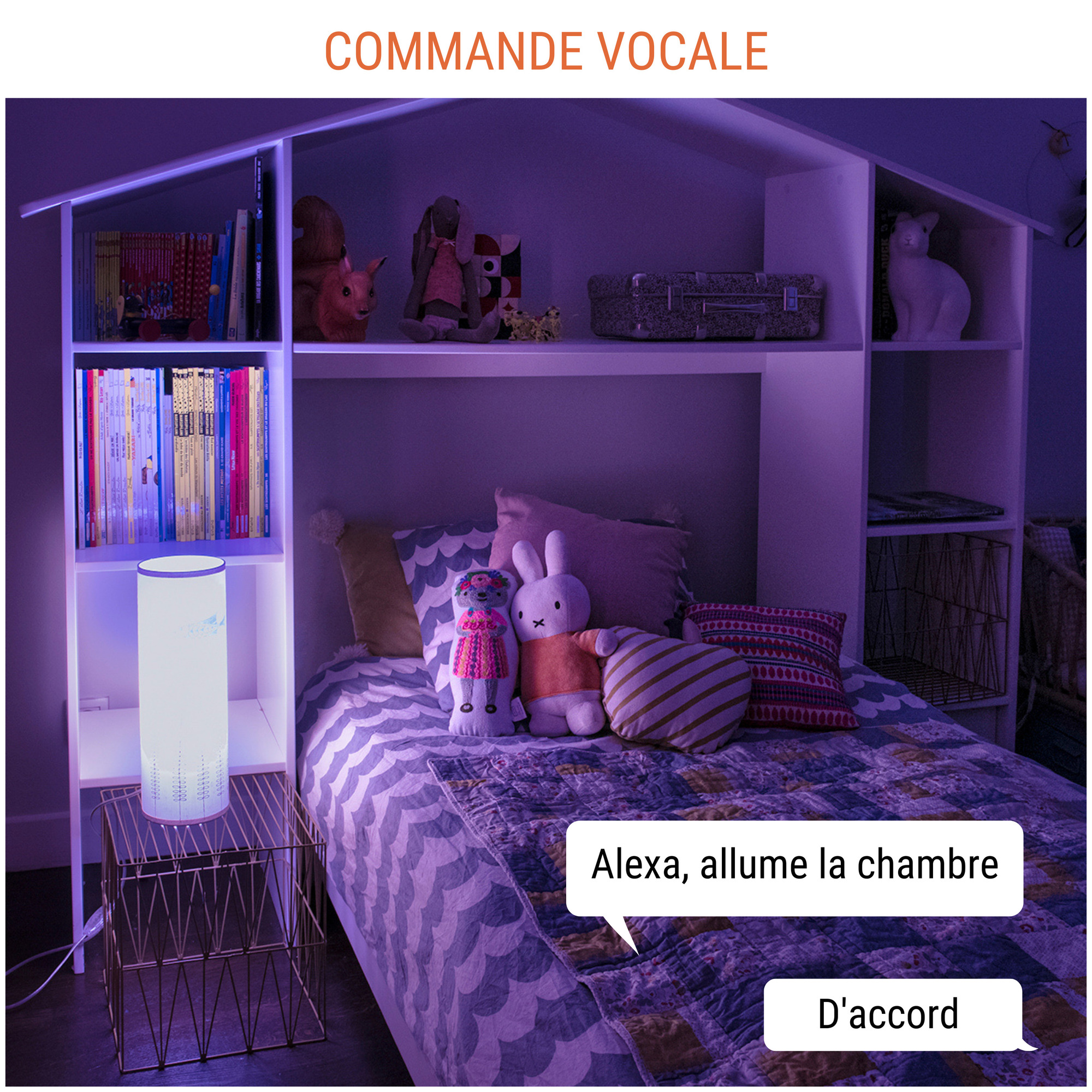 Ampoule connectée Antalya Color LED Wi Fi + Bluetooth E27 + Couleurs RGB Neuf - vue 5