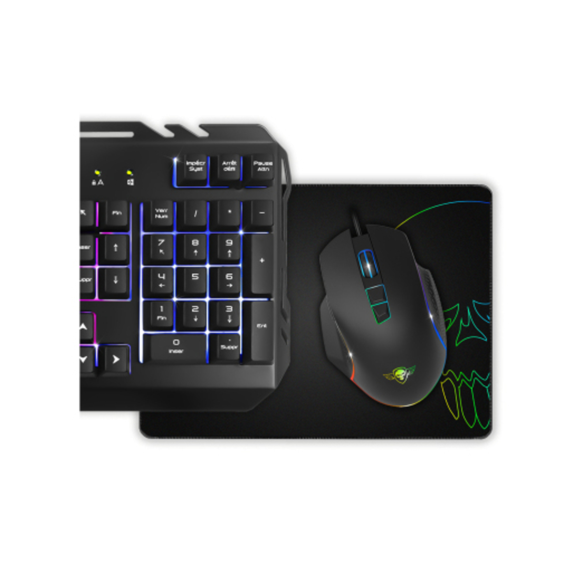 Spirit of Gamer PRO MK5 clavier Souris incluse USB AZERTY Français Noir - Neuf