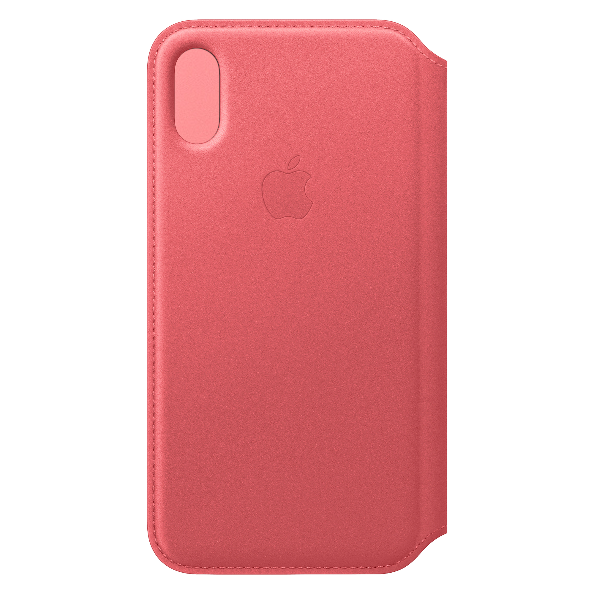 Apple iPhone XS Leather Folio - Rose Pivoine - vue 3