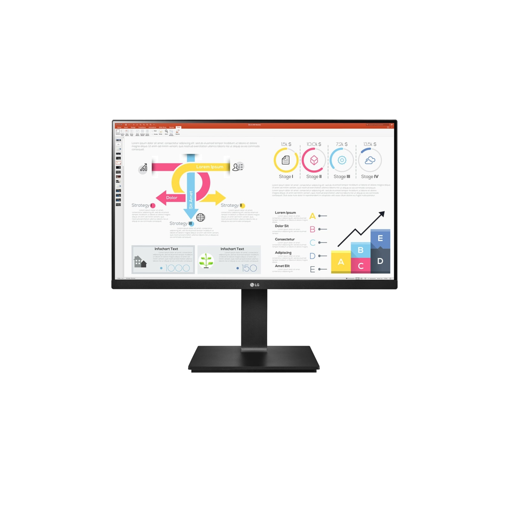 LG 24QP750-B écran plat de PC 60,5 cm (23.8 ) 2560 x 1440 pixels Quad HD LED Noir - Neuf