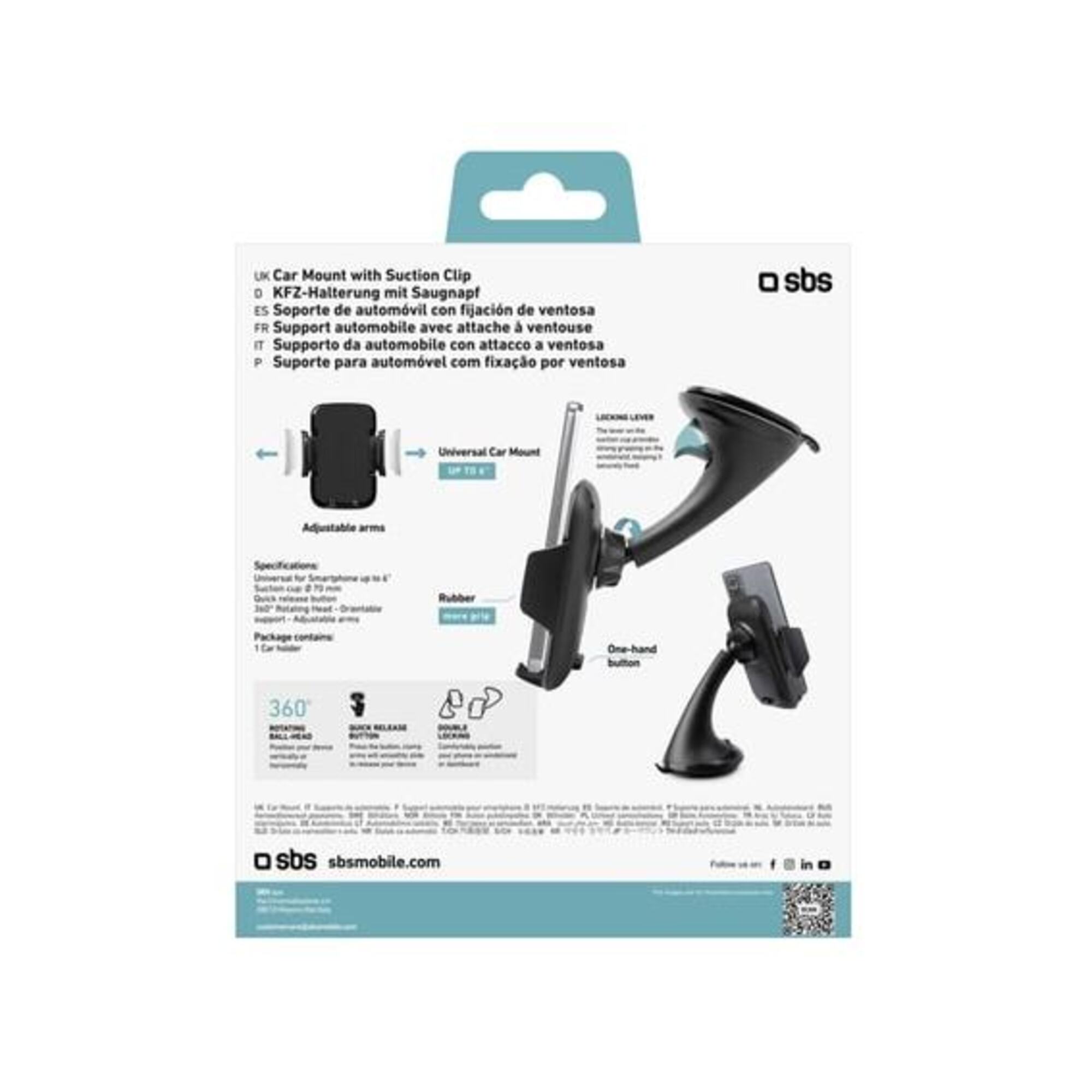 Support pour téléphone portable SBS Power Freeway TE0UCH1AW - vue 3