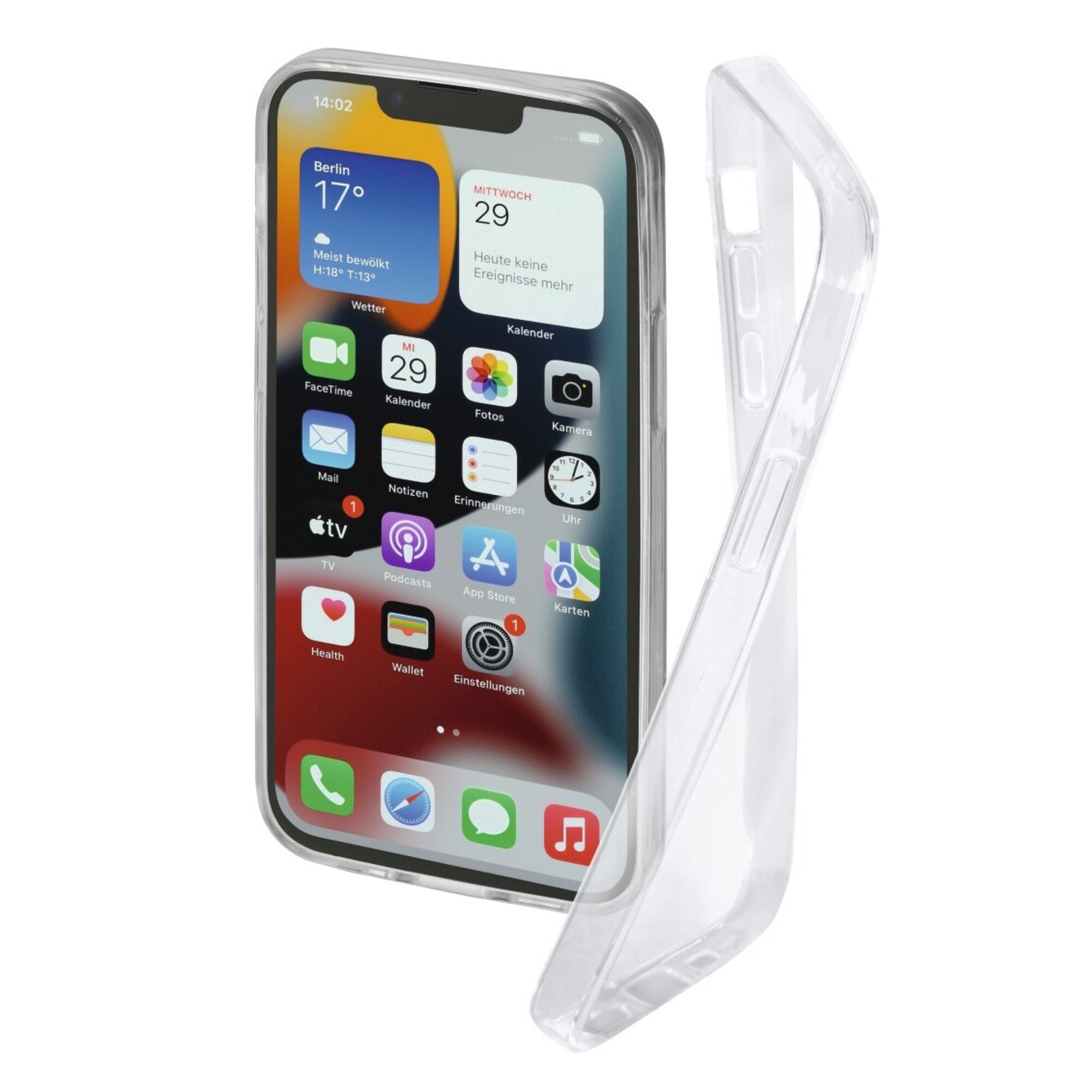 HAMA Coque de protection Crystal Clear pour iPhone 13 Pro, transparent