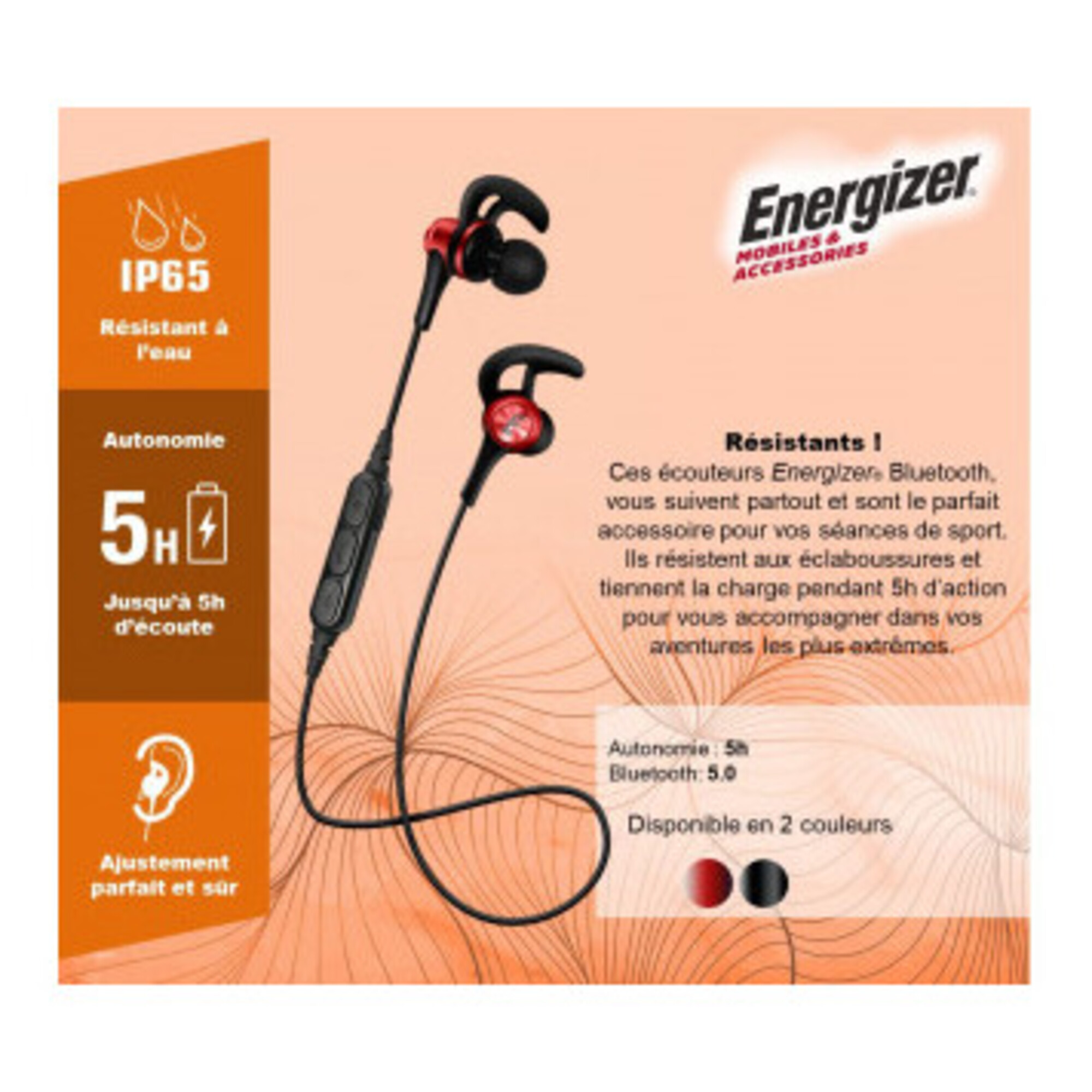 Earphones HIBT25 Sport Bluetooth bkrd Neuf - vue 2