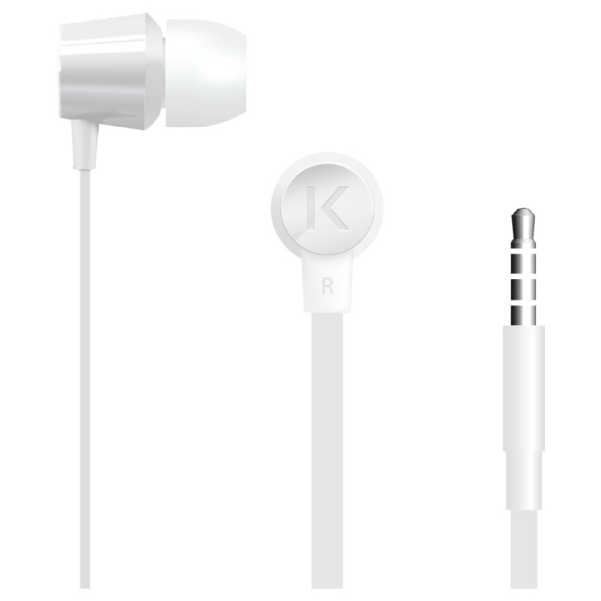 K Ecouteurs intra-auriculaires,  Blanc Lumineux - Neuf