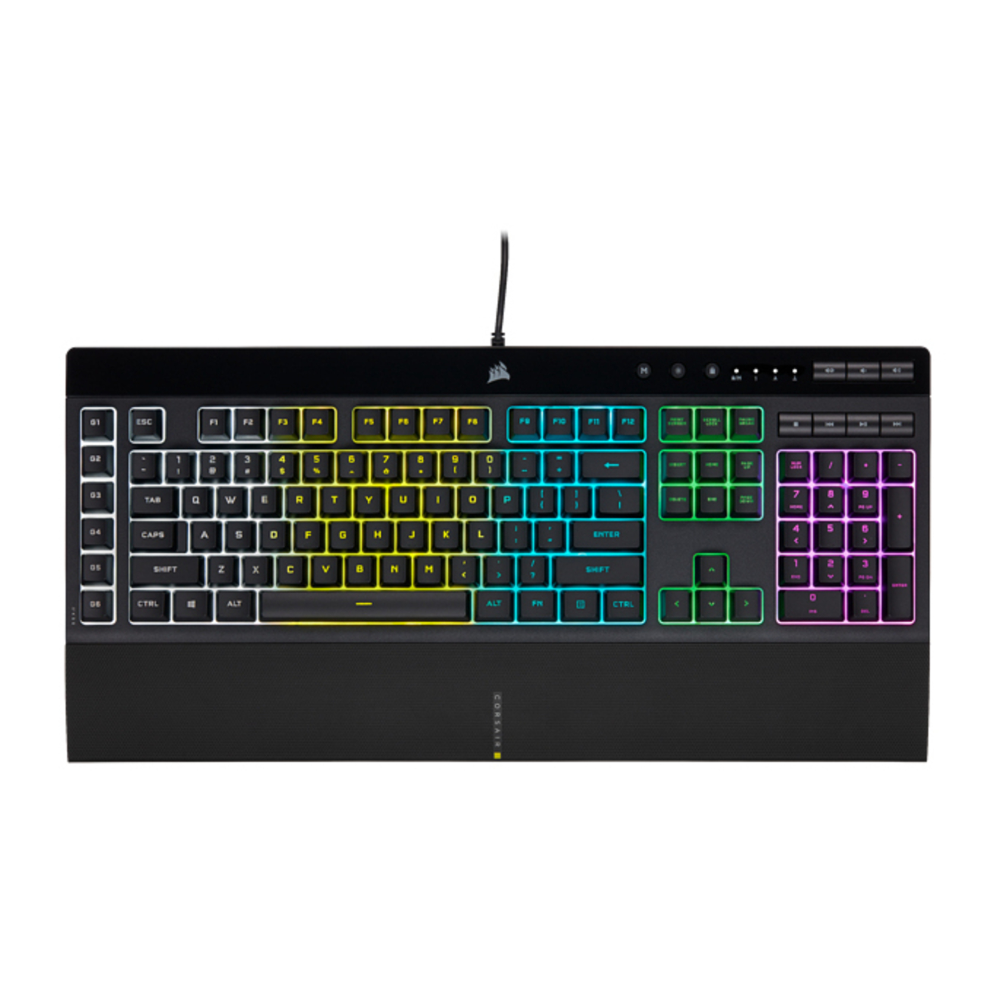 Corsair K55 RGB PRO clavier Jouer USB AZERTY Français Noir - Neuf Corsair K55 RGB PRO clavier Jouer USB AZERTY Français Noir - Neuf