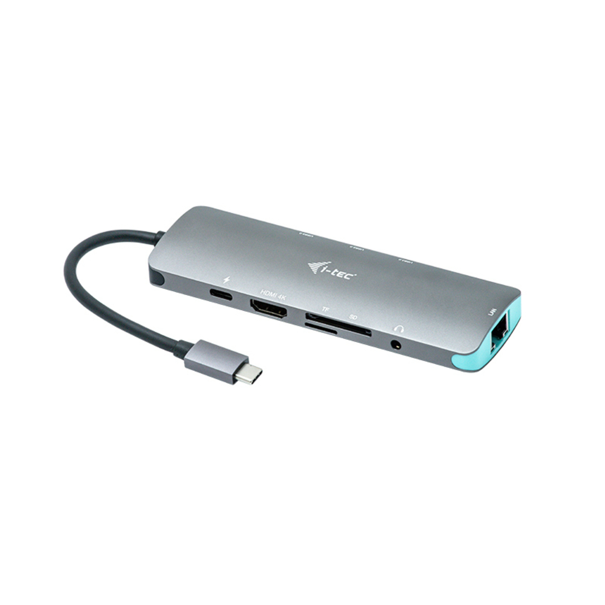 i tec USB C Metal Nano Dock Station 4K HDMI LAN + Power Delivery - vue 4