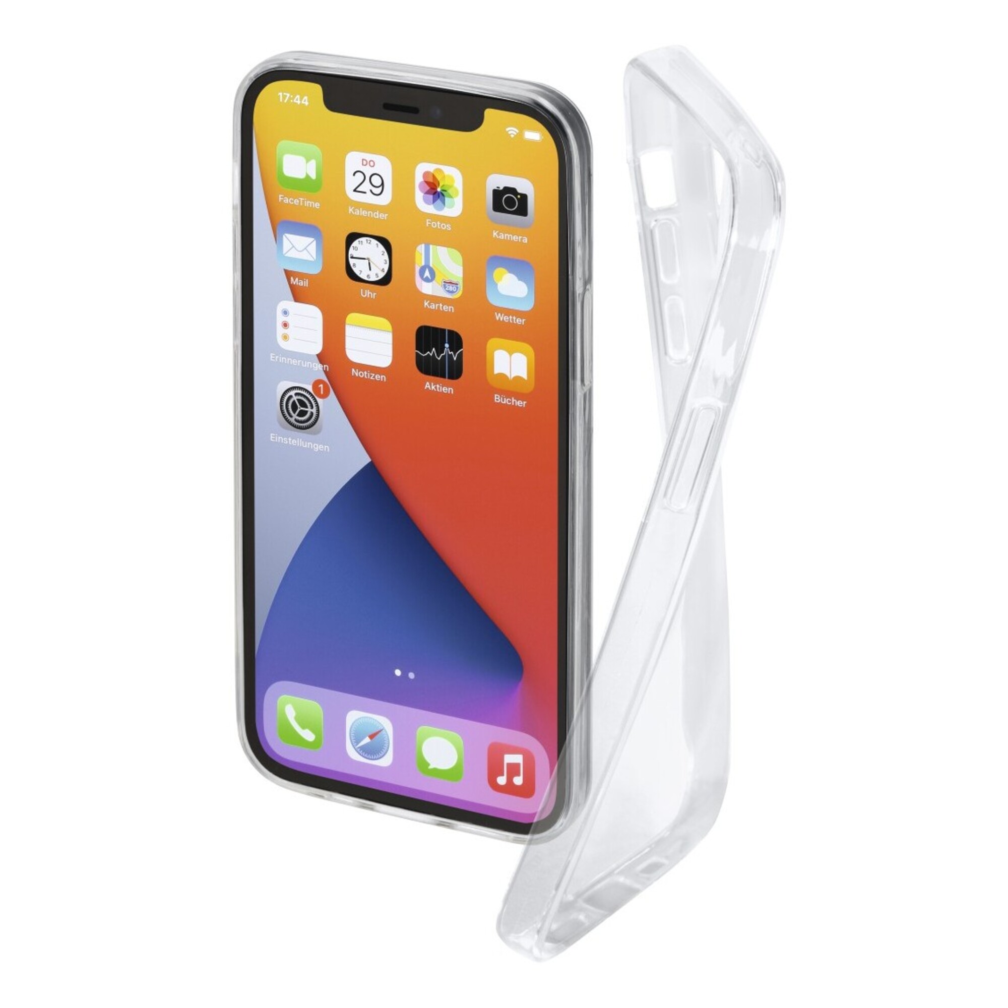 HAMA  Coque arri&egrave;re Apple iPhone 12, iPhone 12 Pro transparent