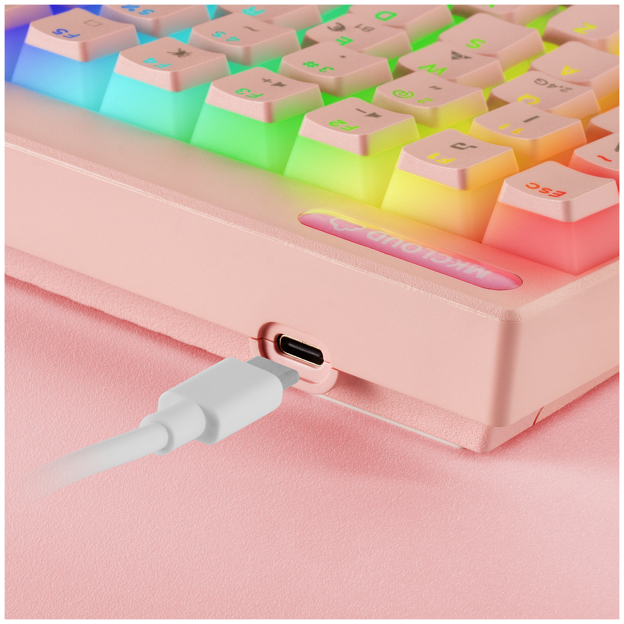 Mars Gaming MKCLOUDPBFR clavier Jouer USB + Bluetooth AZERTY Français Neuf - vue 3