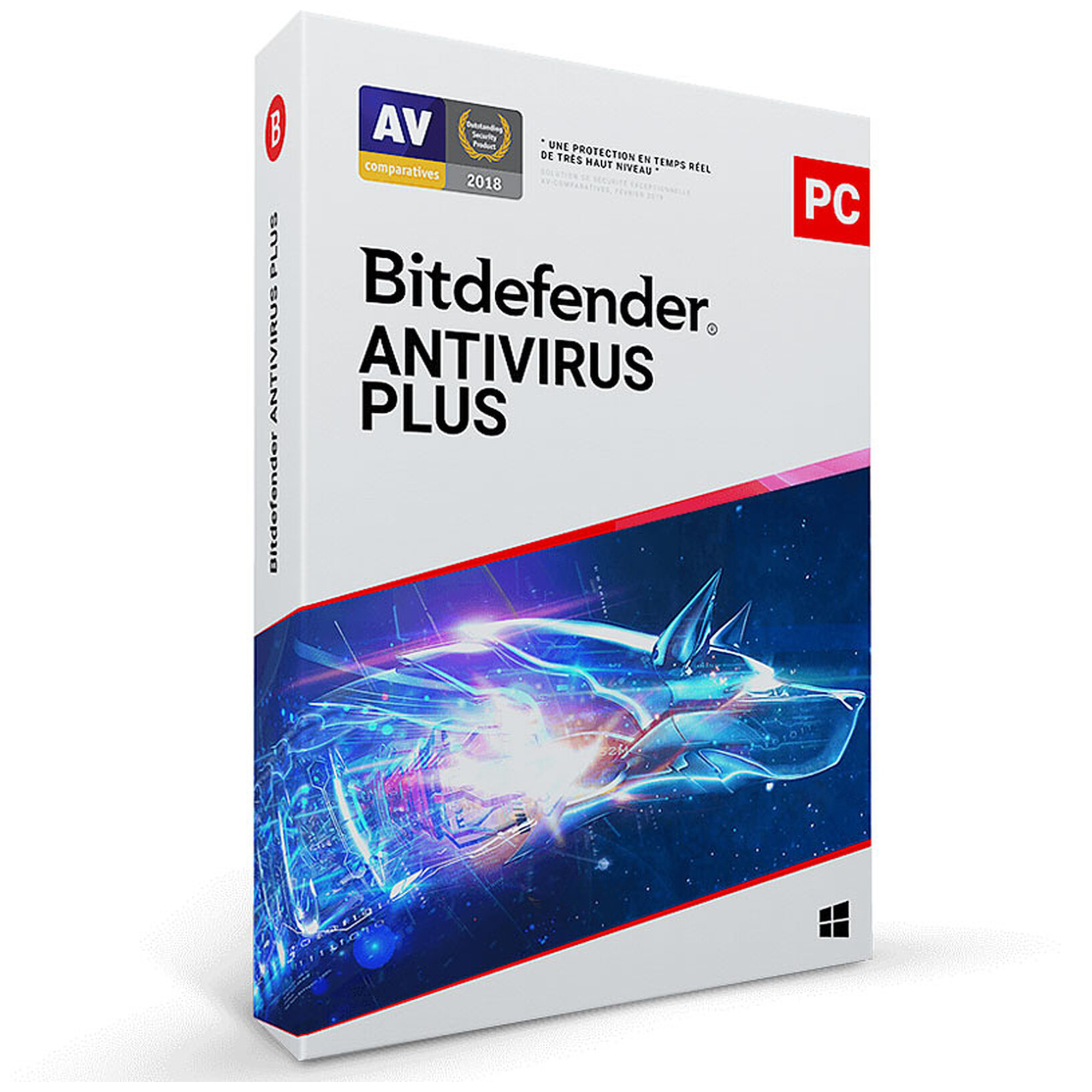 Bitdefender Antivirus Plus Sécurité antivirus 1 licence(s) 2 année(s) - Neuf