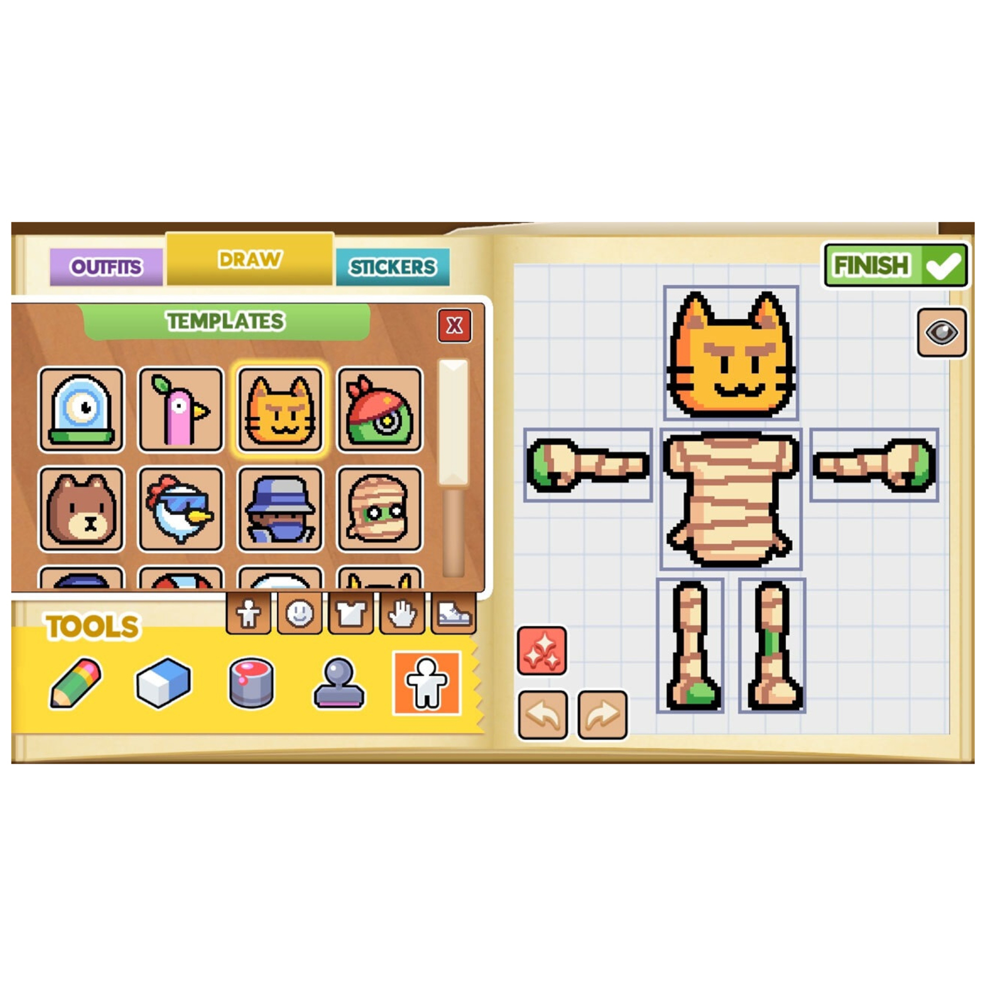 Drawn To Life : Two Realms Code In A Box Switch - vue 4