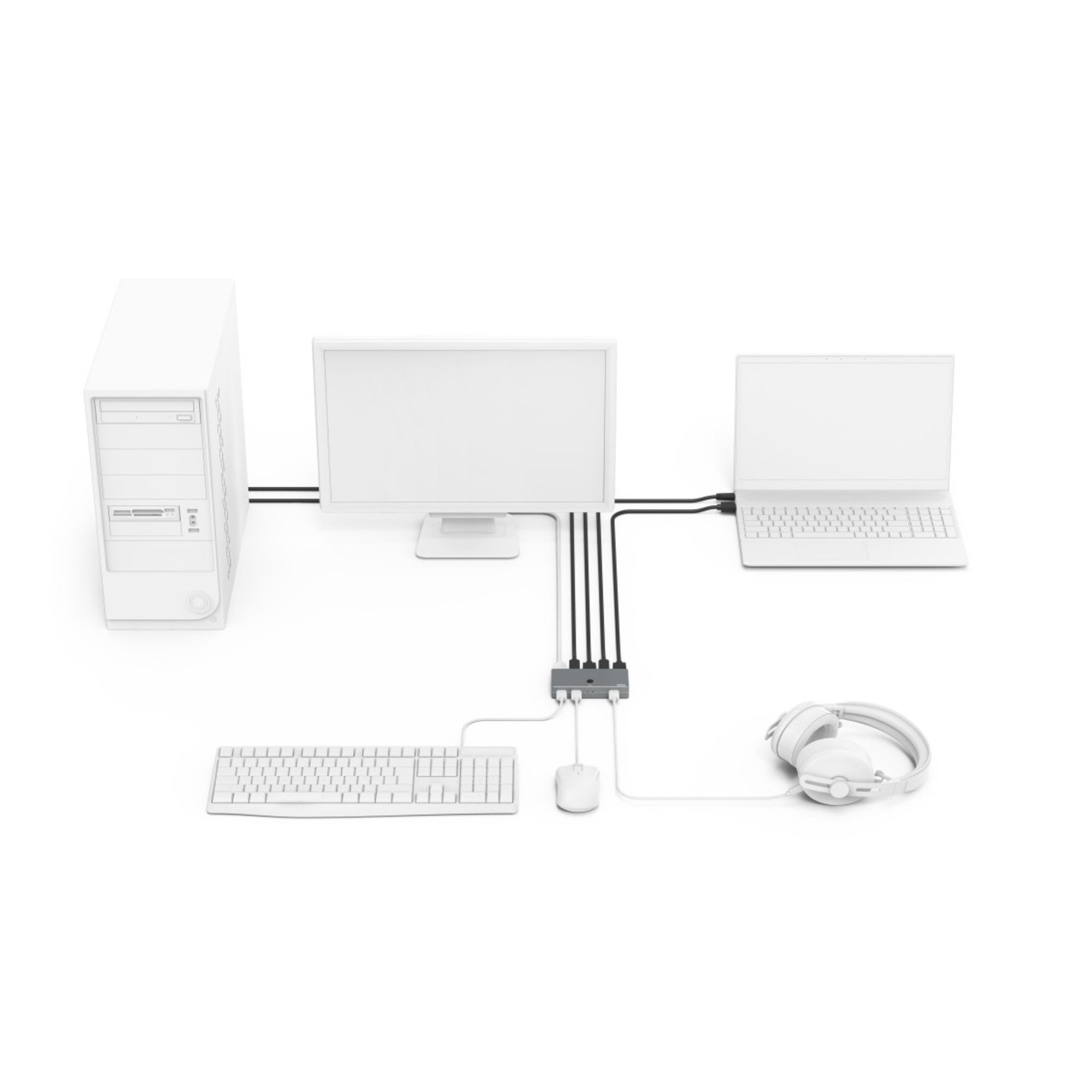 Hama 00200135 commutateur écran clavier et Métallique Neuf - vue 3