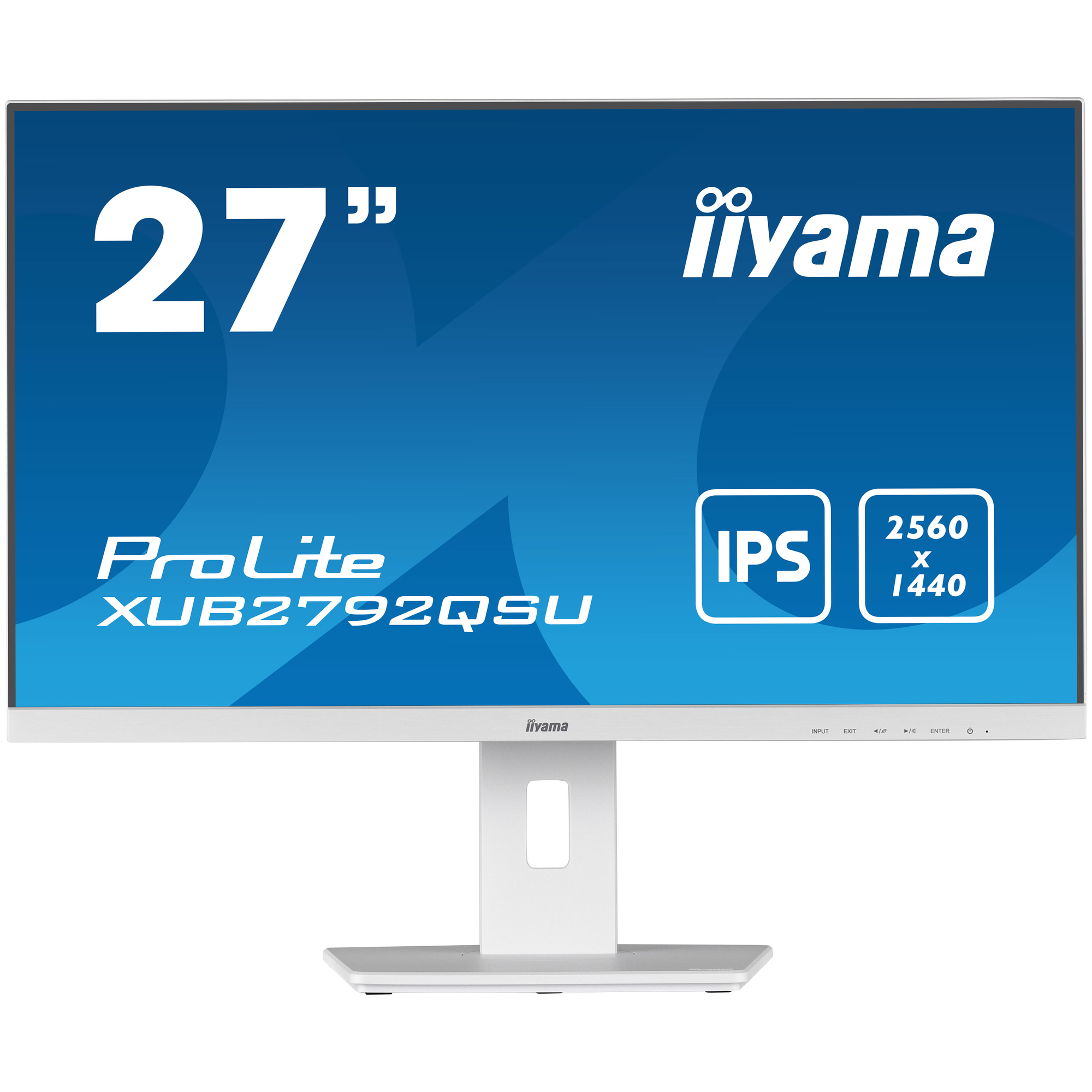Ecran PC IIYAMA Prolite XUB2792QSU W5 27 WQHD Dalle IPS 5 ms 75Hz HDMI / DisplayPort / DVI / USB Pied réglable - vue 1