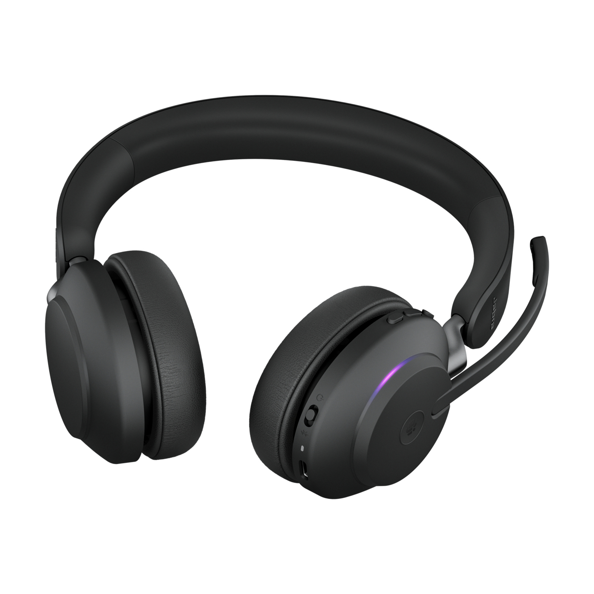 Jabra Evolve2 65, MS Stereo Casque Sans fil Arceau Bureau/Centre d'appels USB Type-C Bluetooth Noir - Neuf