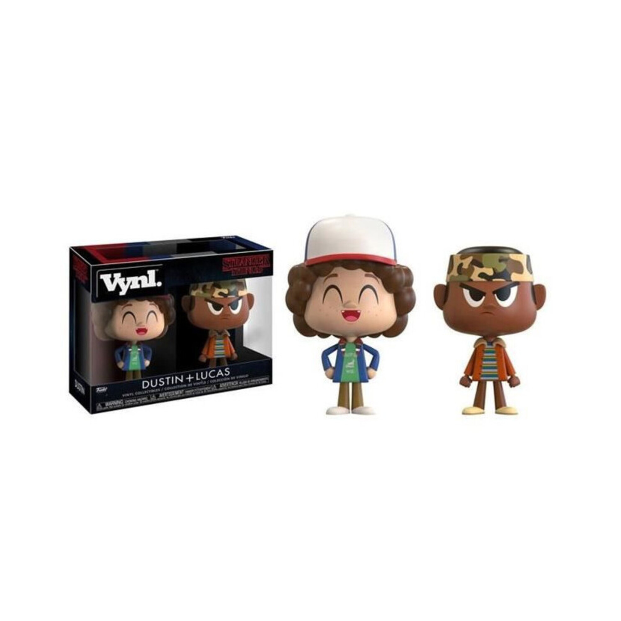 Figurine Stranger Things 2pack Dustin & Lucas Vynl 10cm - vue 1