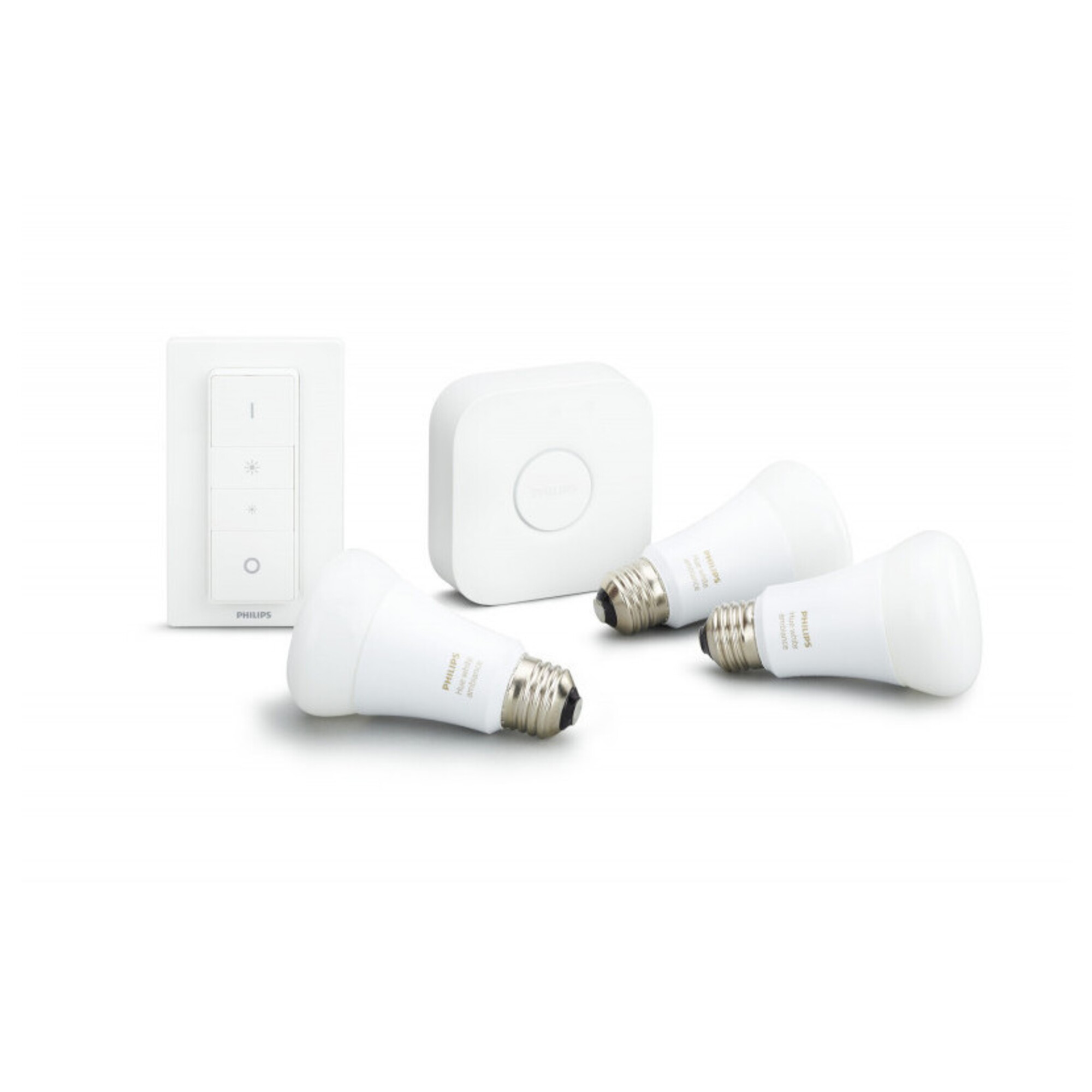 Kit de Démarrage Philips Hue White Ambiance E27 8 W – Pack de 3, Télécommande Incluse - vue 4