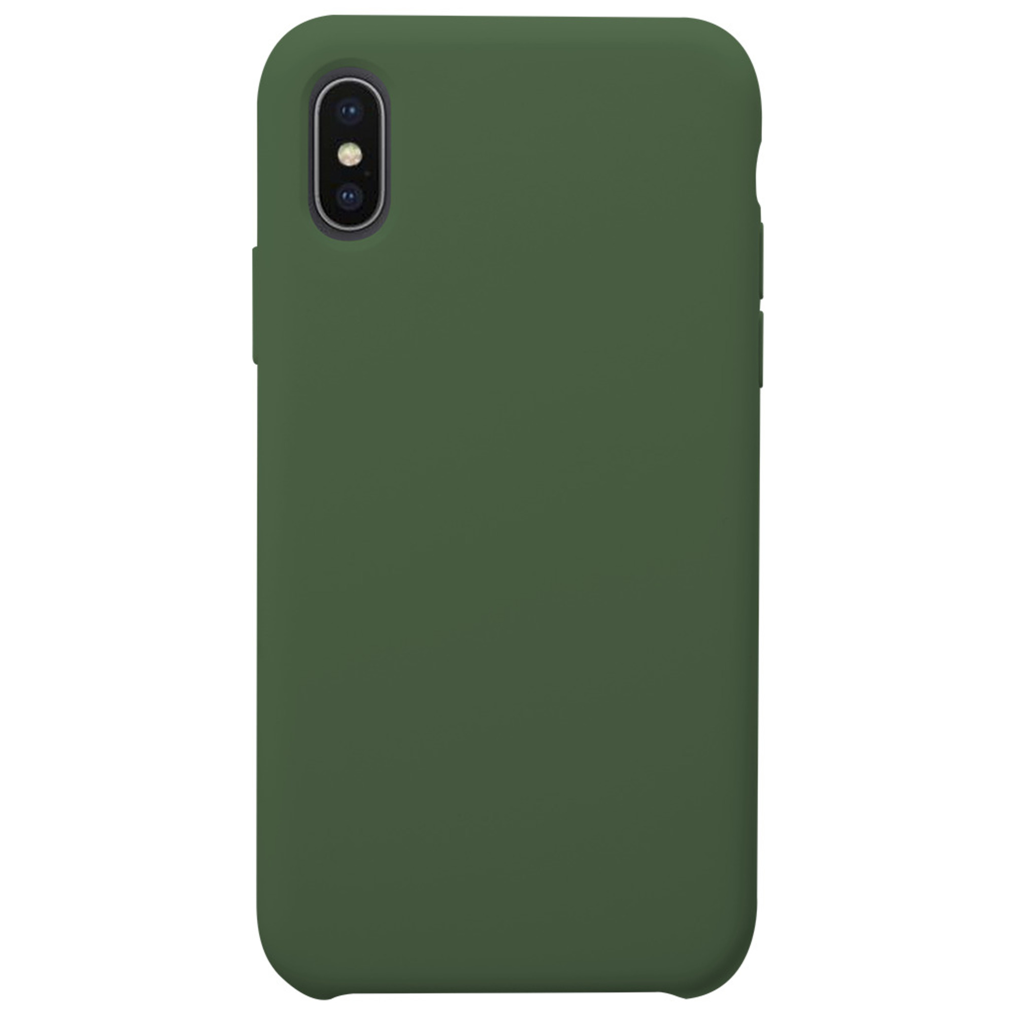 Funda de silicona SoftTouch verde para iPhone XS Max Bigben - nuevo