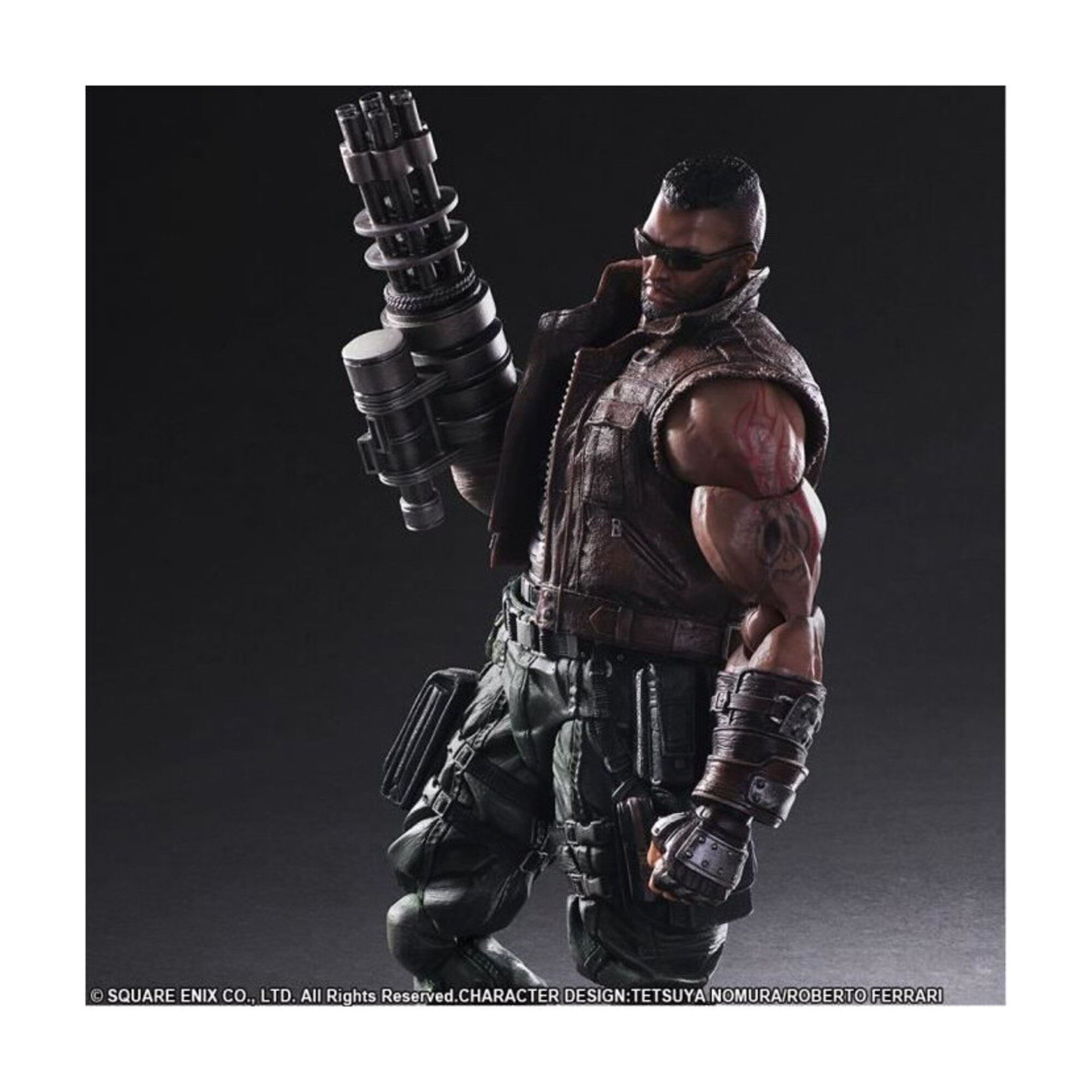 Figurine N°2 Barret Wallace 30 cm Final Fantasy VII Remake Play Arts Kai - Neuf